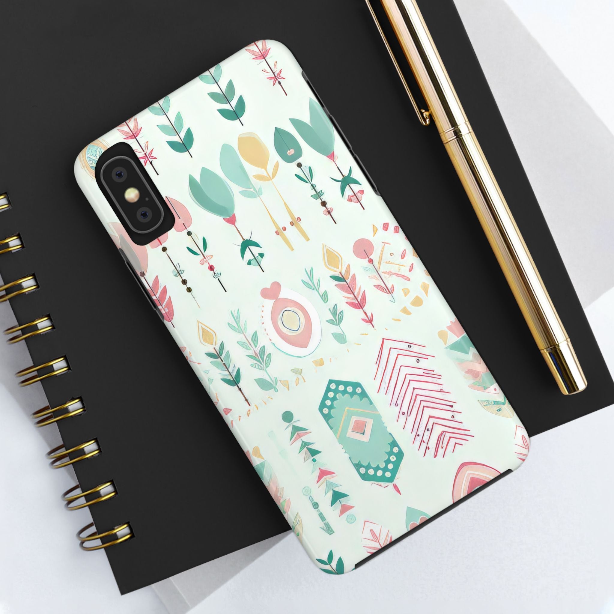 boho-floral-pastel-iphone-tough-case-protective-iphone-cover-artistic-iphone-case-stylish-tech-accessory-unique-gift-iphone-c