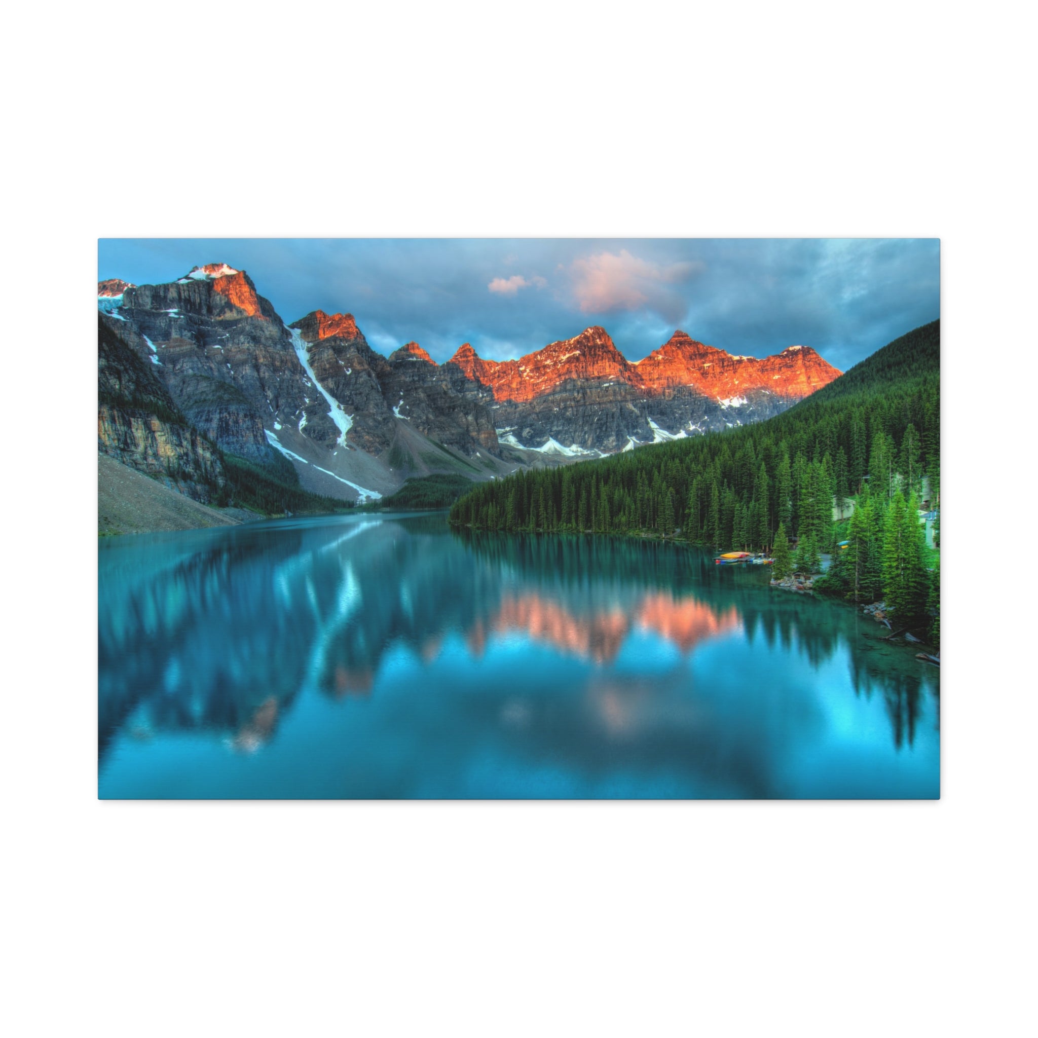 canvas-wall-art-mountain-sunrise-print-canadian-landscape-decor-matte-stretched-forest-scenery-nature-poster-home-office