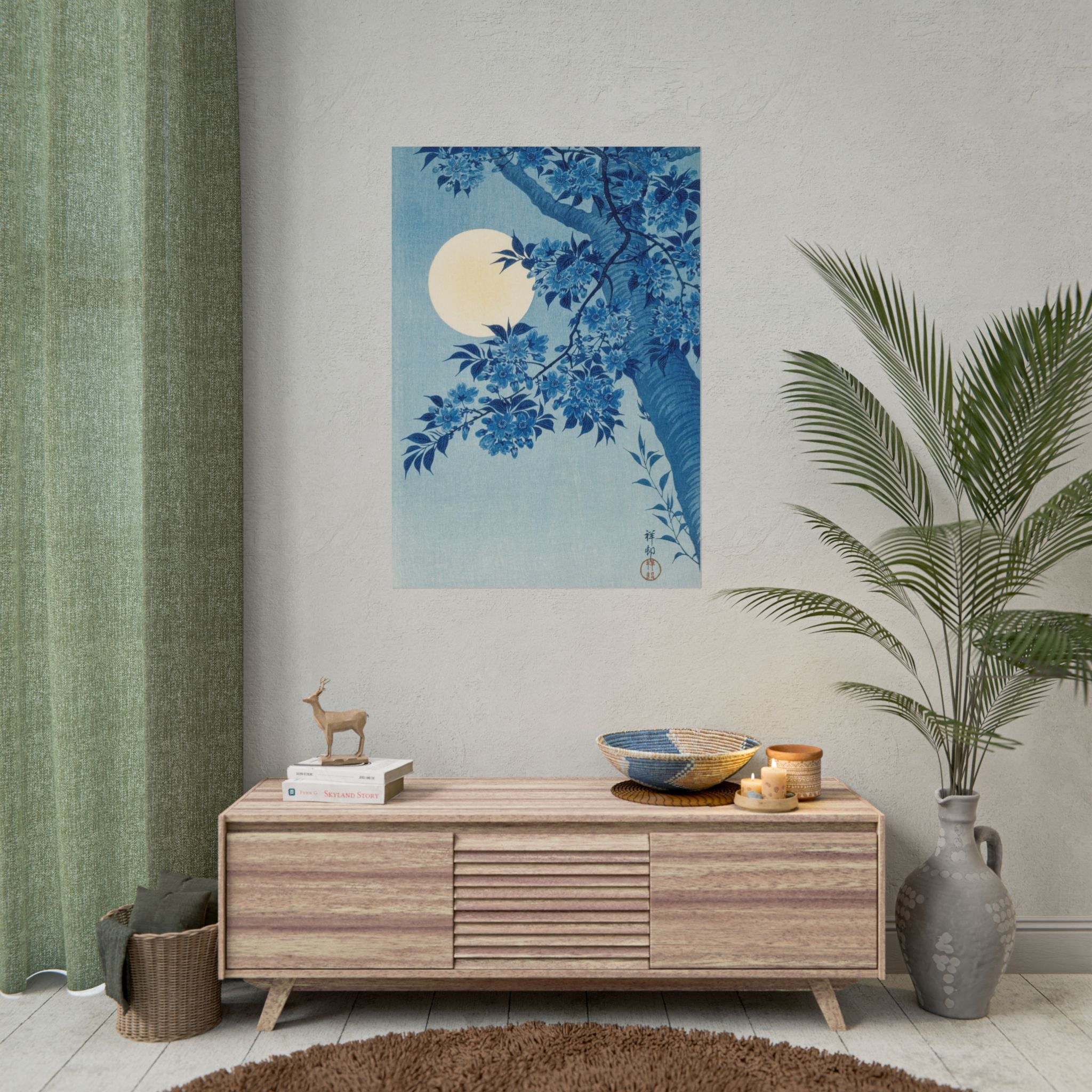 poster-print-blossoming-cherry-on-a-moonlit-night-ohara-koson-floral-home-decor-living-room-wall-art-poster-gift-japandi-post