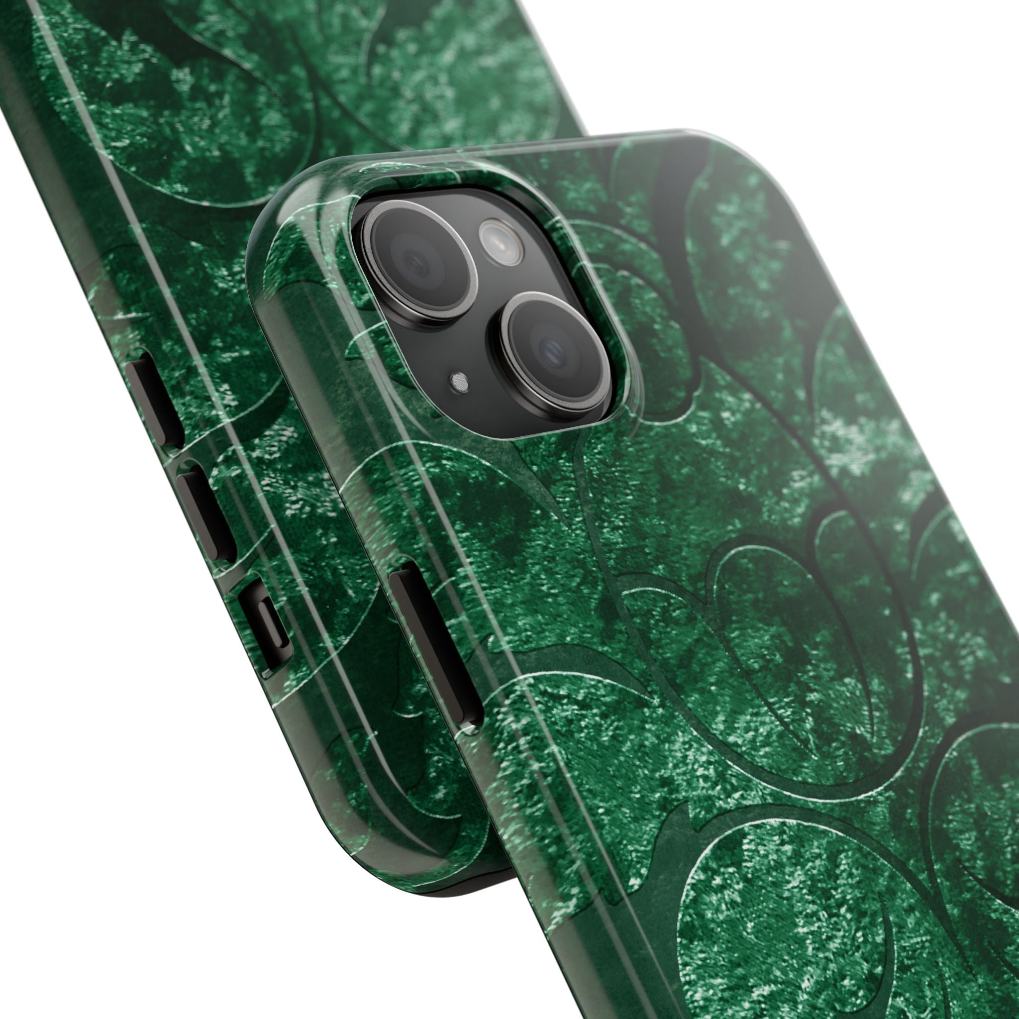 embossed-emerald-velvet-tough-iphone-case-protective-iphone-cover-heavy-duty-iphone-case-rugged-phone-case-durable-smartphone