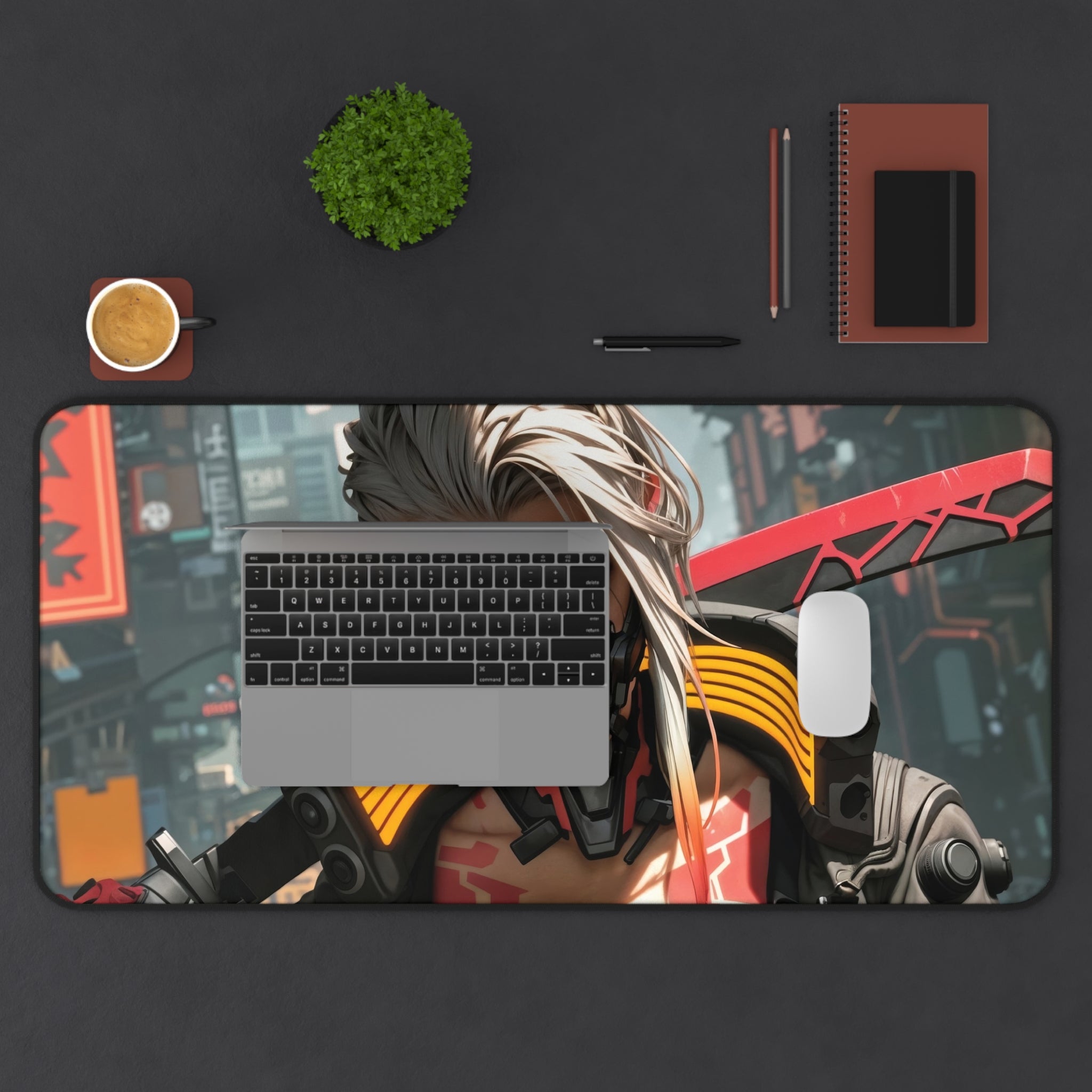 cyberpunk-girl-with-sword-mouse-pad-large-gaming-desk-mat-fantasy-protective-desk-pad-cyber-desk-accessory