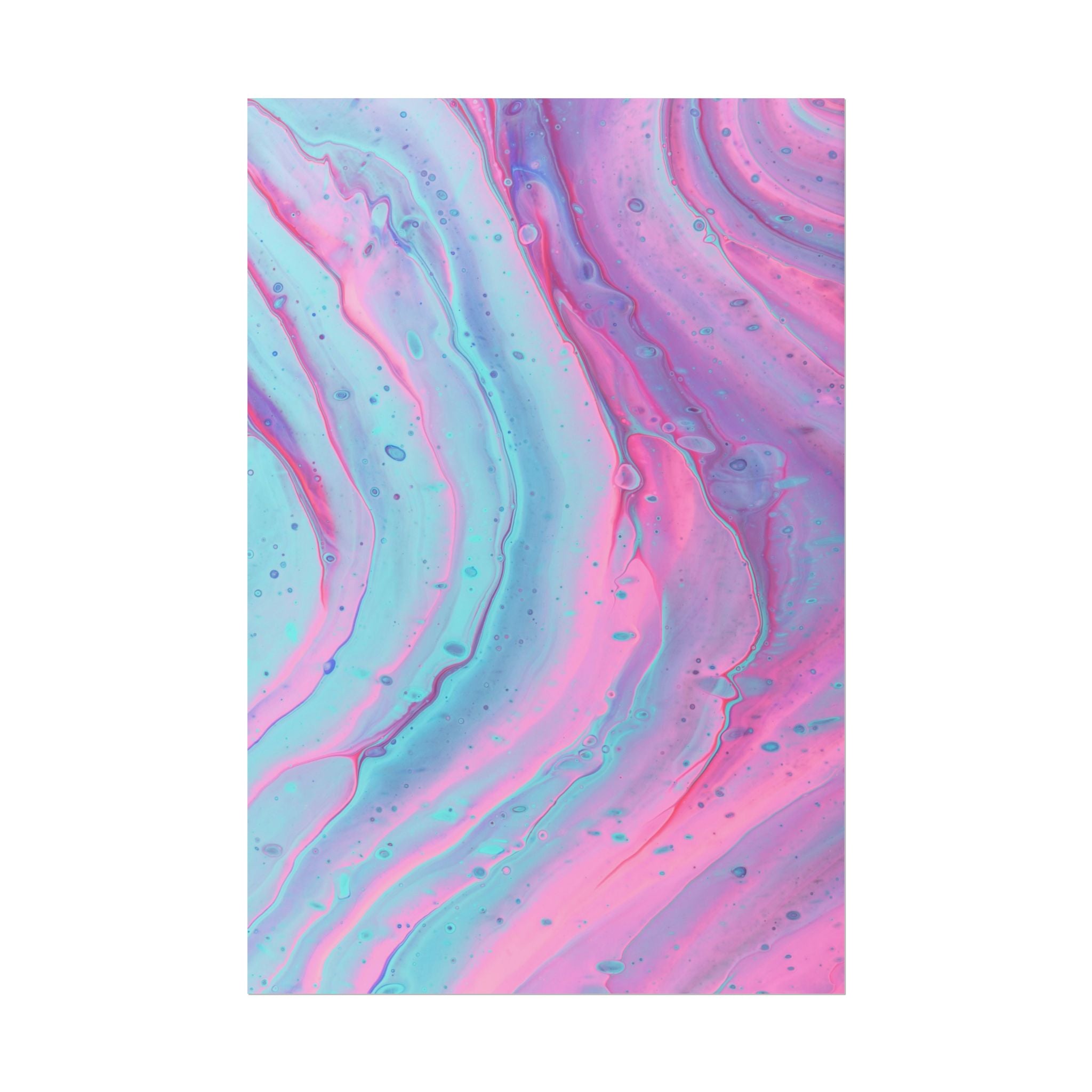 Blue Pink Abstract Minimalist Poster Print, Blue Pink Decor, Pink Blue Canvas Wall Art, Modern Home Decor, Living Room Wall Art