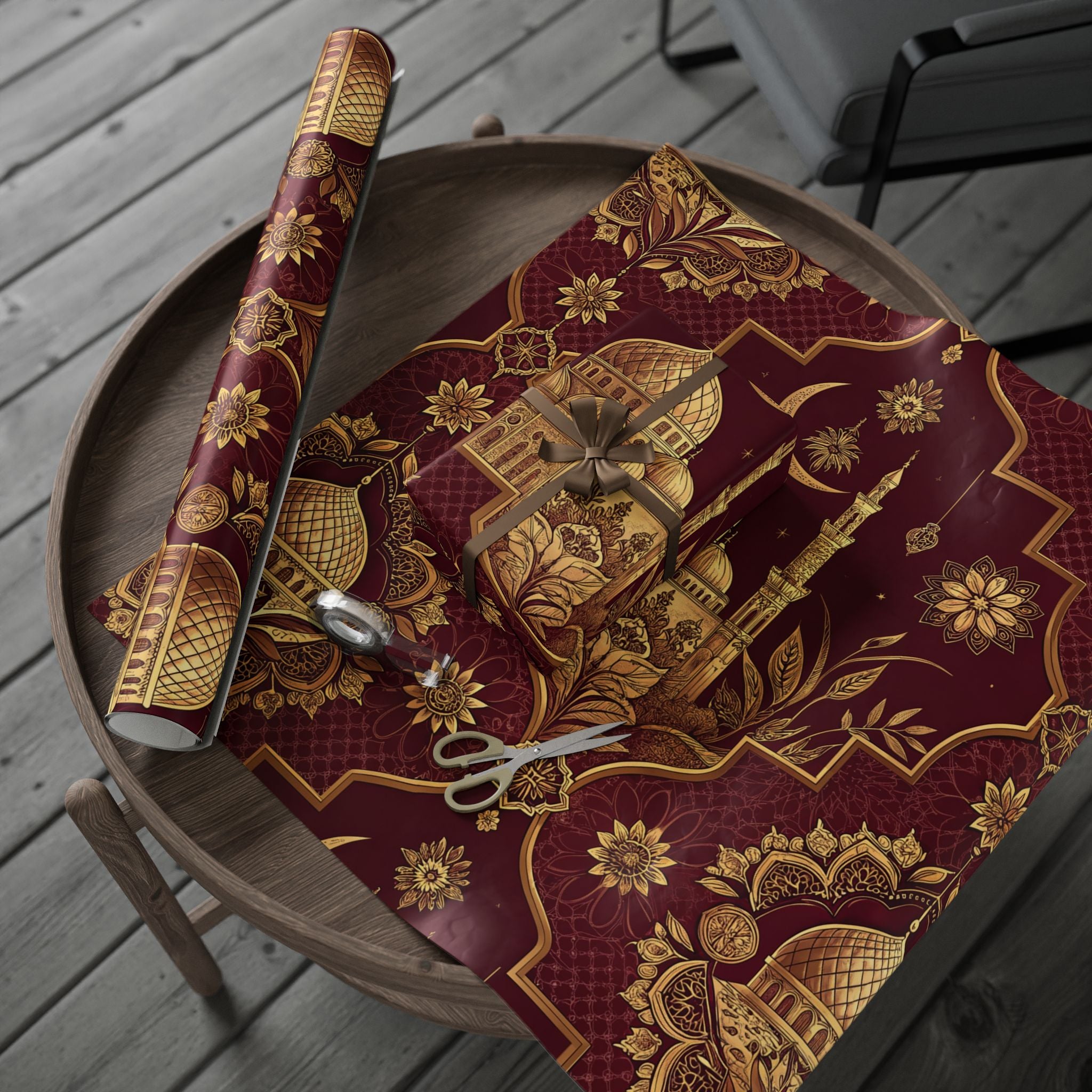 ramadan-night-wrapping-papers-islamic-celestial-gift-wrap-mosque-silhouette-eid-holiday-supplies-festive-present-packaging-re