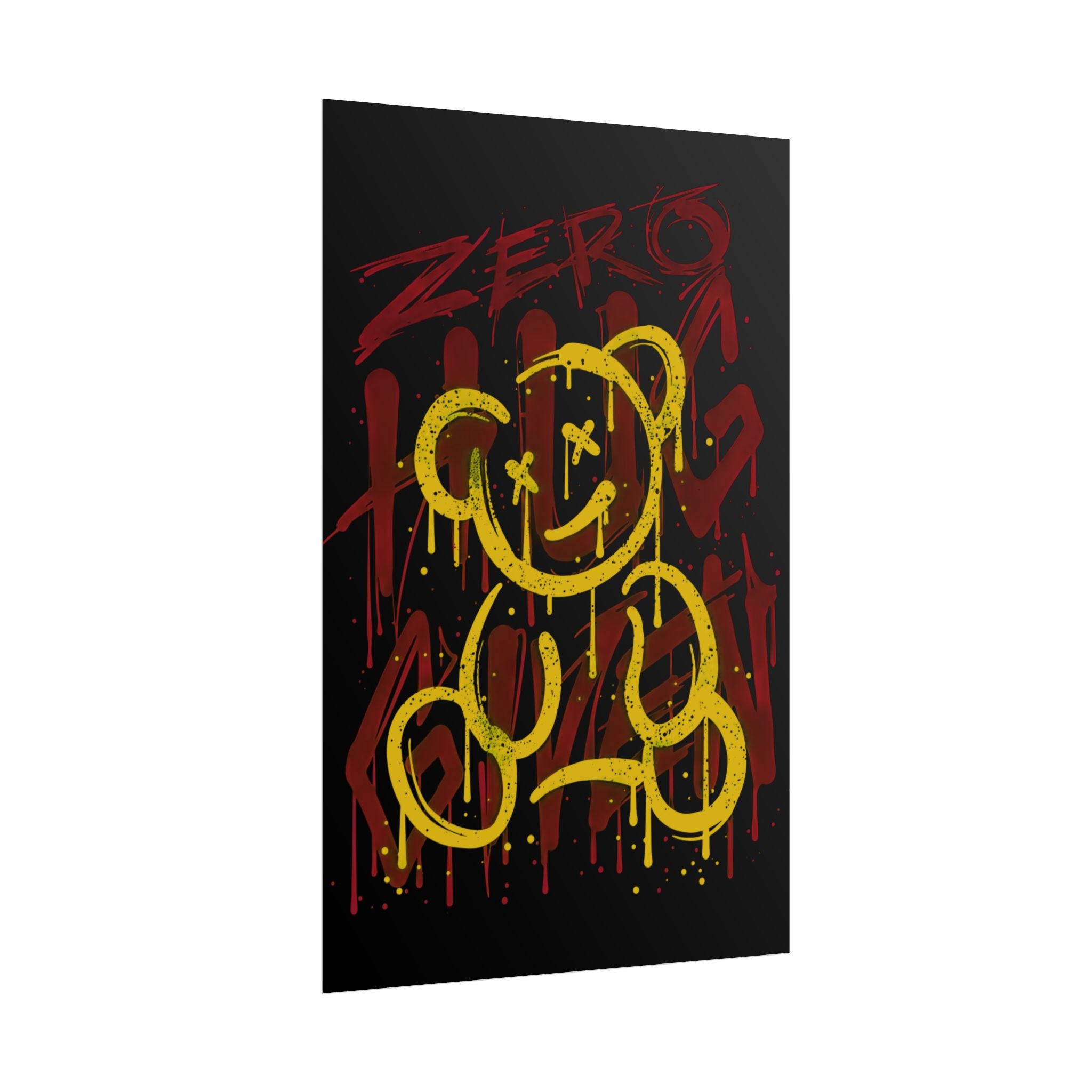 zero-hug-given-poster-print-teddy-bear-print-graffiti-wall-art-fun-wall-art-moody-wall-art-emotional-wall-decor