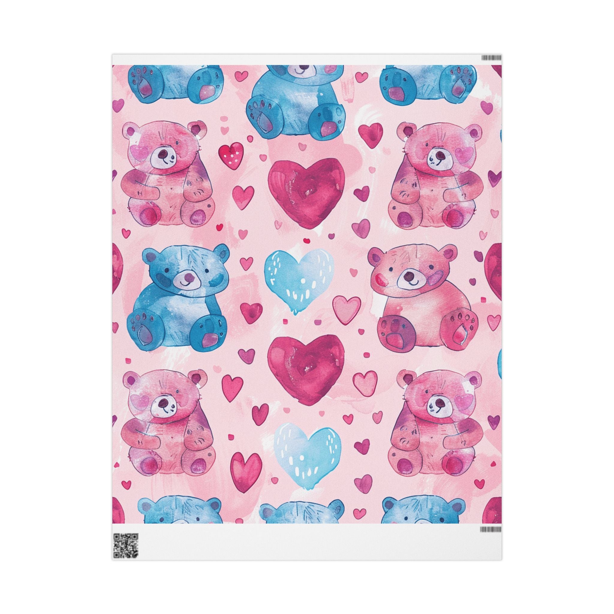 gift-wrap-teddy-bear-wrapping-paper-love-valentines-gift-wrap-holiday-gift-wrap-cute-pink-wrapping-paper-gift-wrapping-presen