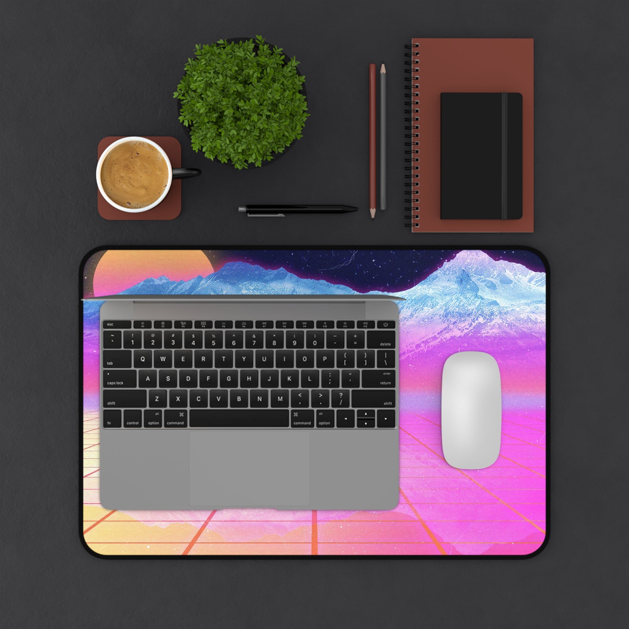 vaporwave-moon-mountains-mouse-pad-retrowave-city-delorean-desk-mat-neon-synthwave-desk-pad-vaporwave-sun-and-mountains