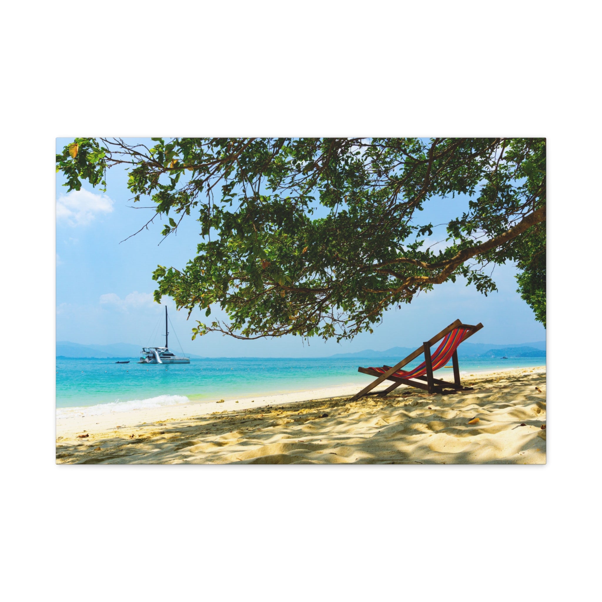 canvas-print-beach-scene-wall-art-coastal-decor-ocean-view-stretched-matte-canvas-print-home-decoration-beach-chairs-tropical