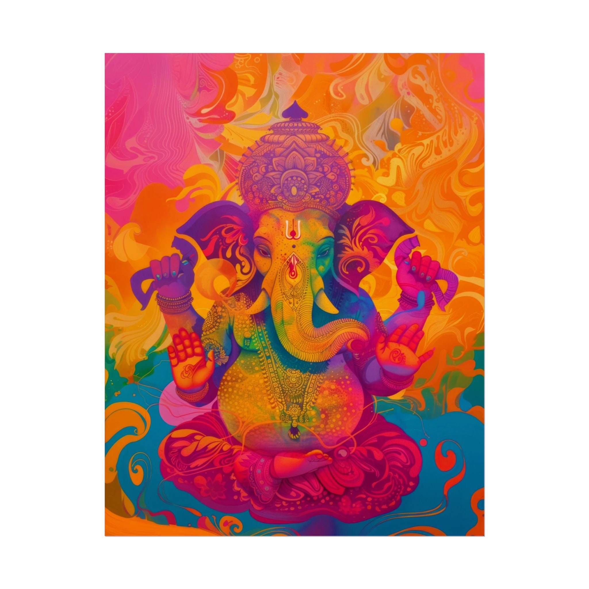 colorful-ganesha-poster-print-wall-art-decor-spiritual-home-decor-lord-ganesha-art-hindu-god-wall-decor-ethnic-wall-hanging