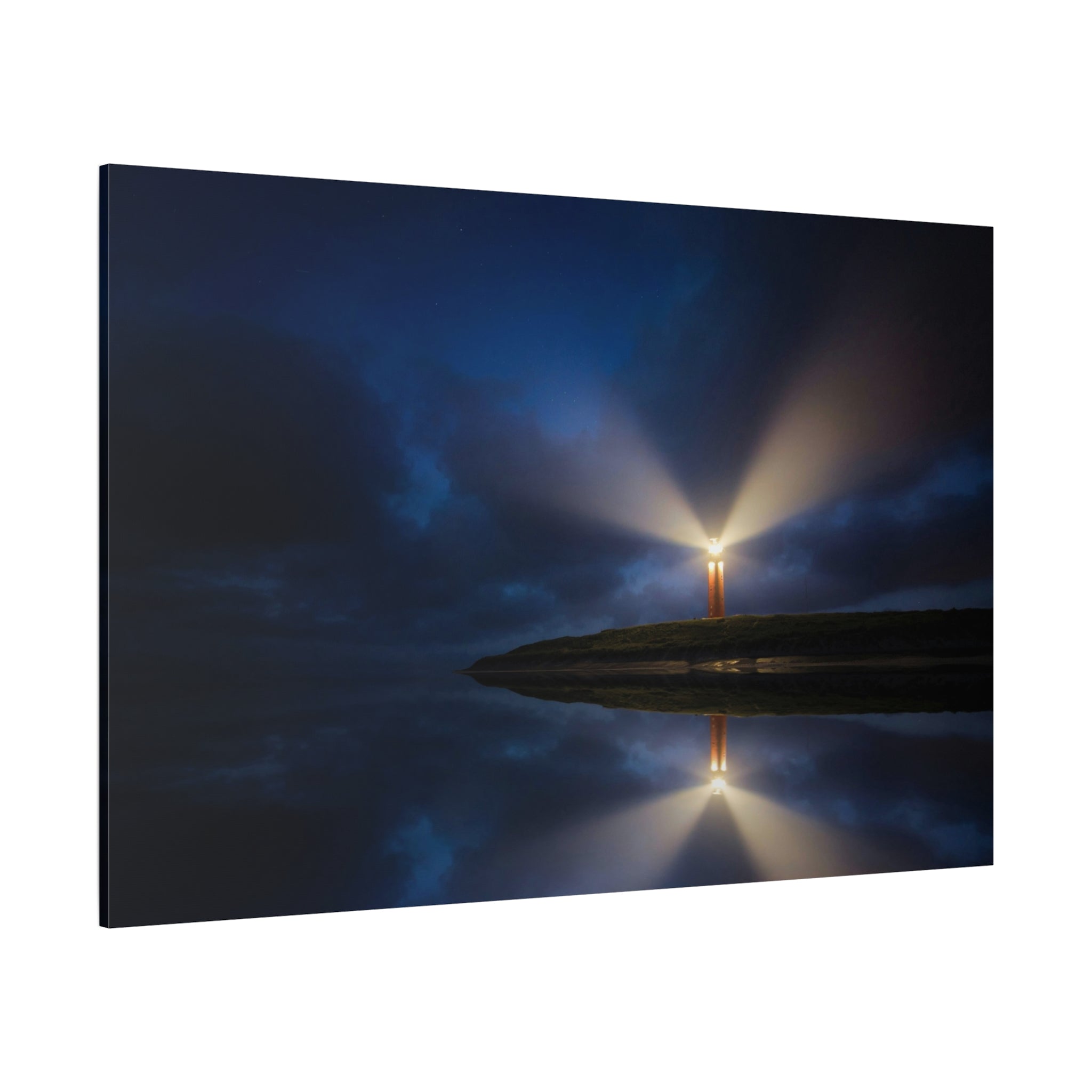 canvas-print-lighthouse-on-rock-matte-canvas-stretched-1-25-inch-coastal-wall-art-nautical-decor-beach-house-decoration-seasi