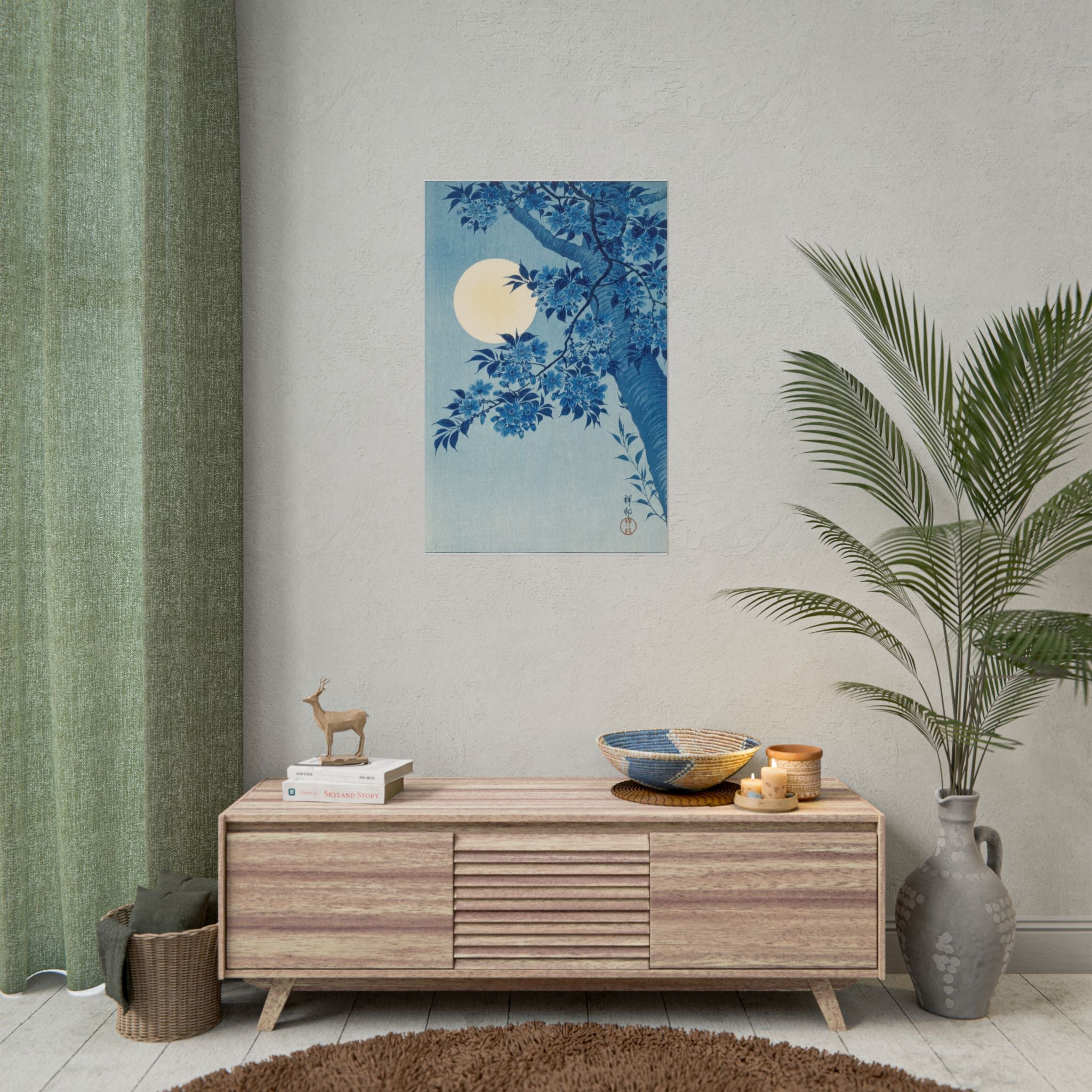 poster-print-blossoming-cherry-on-a-moonlit-night-ohara-koson-floral-home-decor-living-room-wall-art-poster-gift-japandi-post