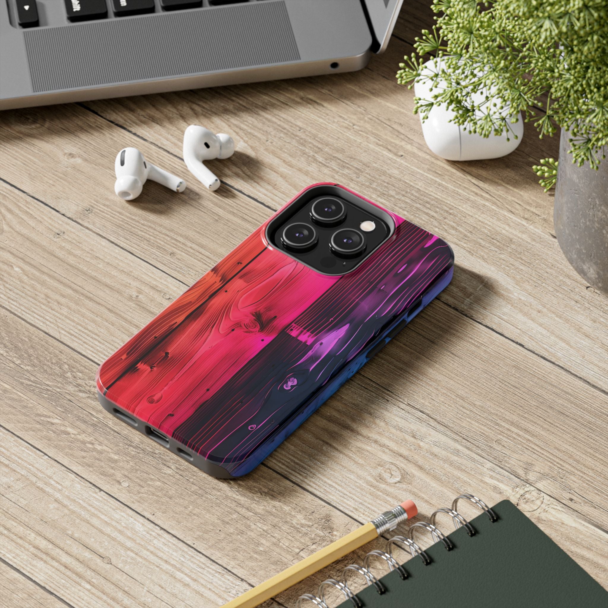 disco-neon-tough-iphone-cases-wood-grain-texture-iphone-case-cover-protective-iphone-shell-unique-iphone-accessories-iphone-1