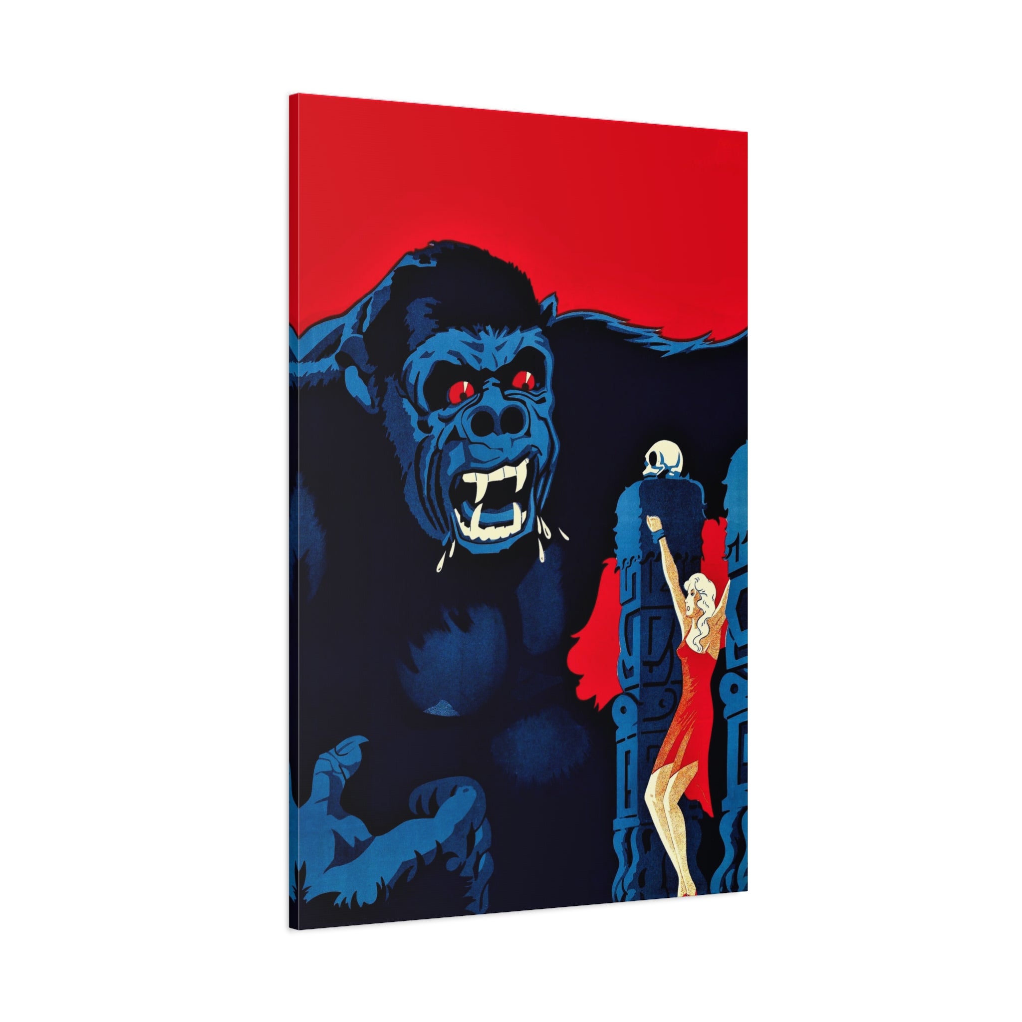 canvas-print-vintage-danish-movie-poster-for-king-kong-wall-art-decor-retro-wall-art-stretched-canvas-print-matte-canvas-art-