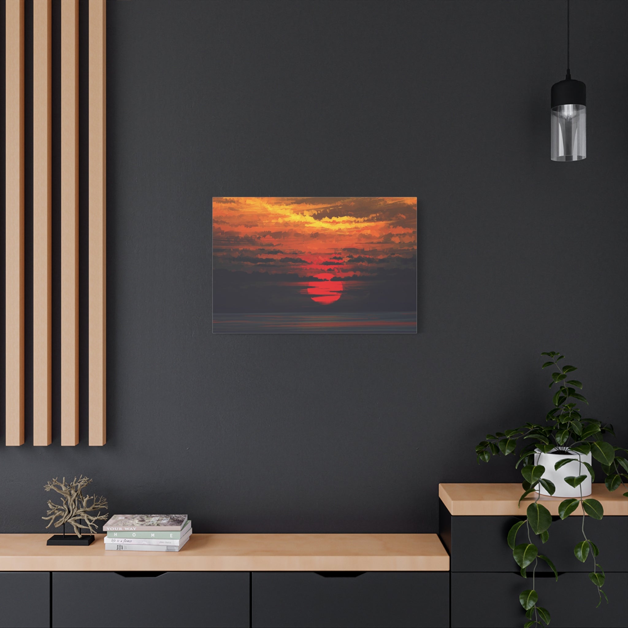 canvas-wall-art-red-sunset-landscape-cozy-home-decor-canvas-print-living-room-decor-farm-house-wall-decor-house-warming-gift