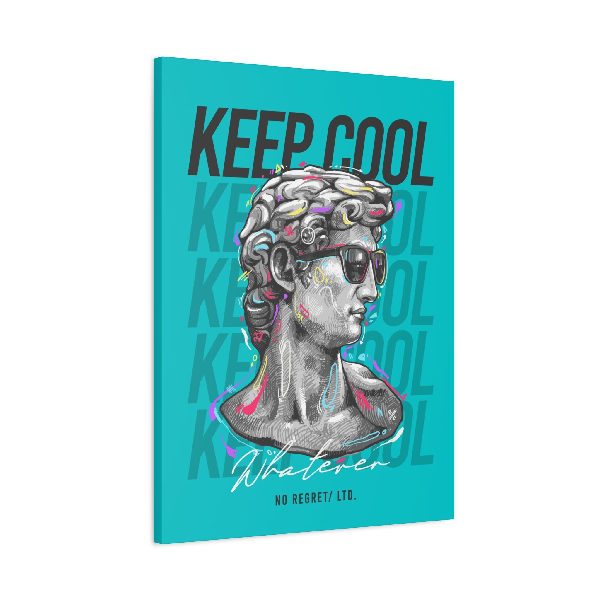 canvas-print-david-statue-with-sunglasses-living-room-decor-wall-art-matte-canvas-stretched-print-cool-home-decor-gift-unique