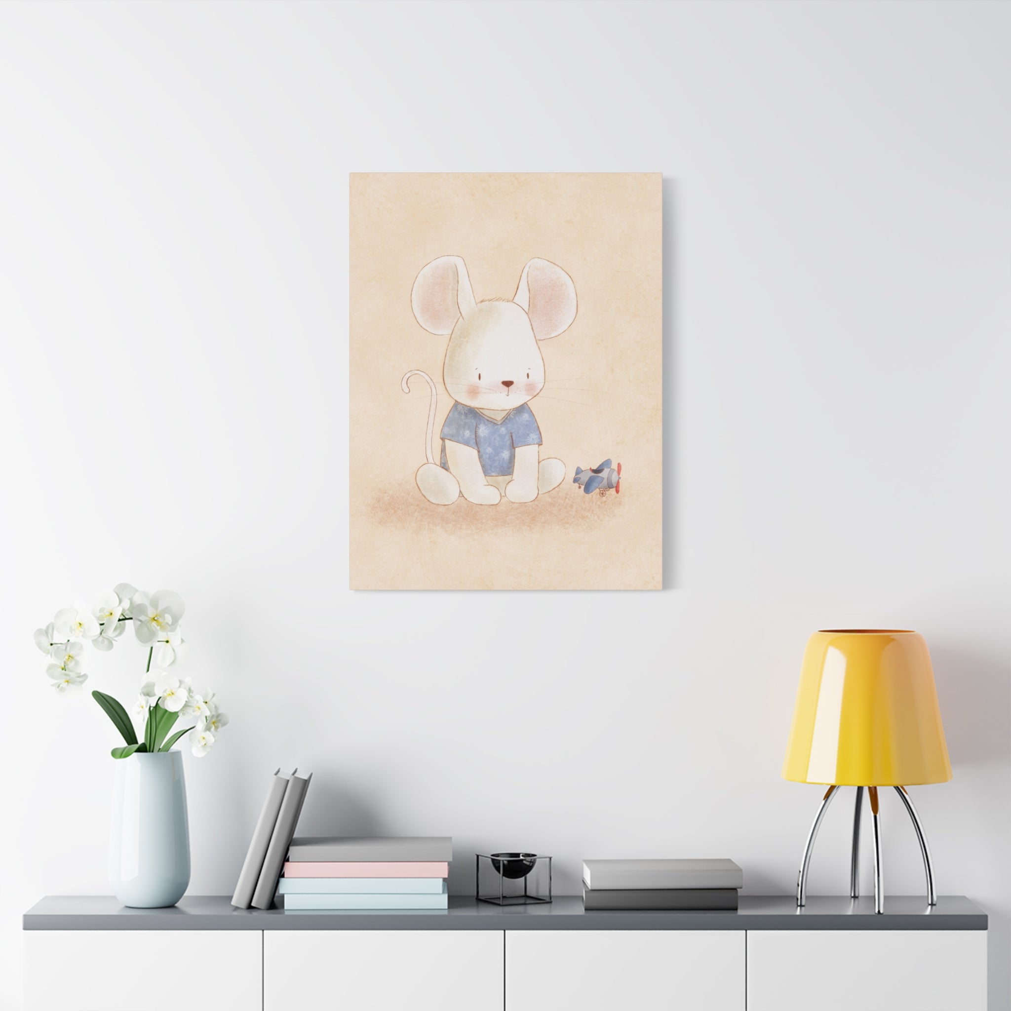 canvas-wall-art-cute-mouse-nursery-decor-baby-mouse-print-nursery-art-cute-mouse-decoration-baby-nursery-cute-animals