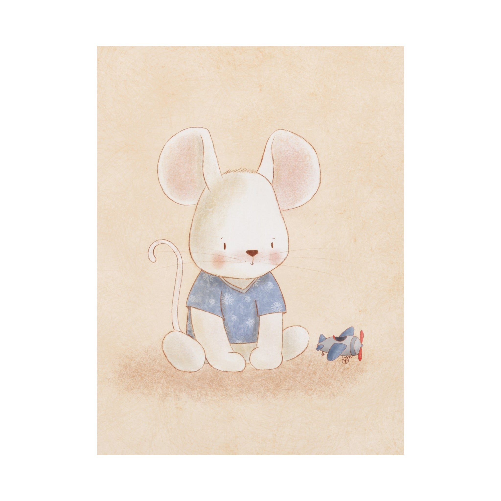 canvas-wall-art-cute-mouse-nursery-decor-baby-mouse-print-nursery-art-cute-mouse-decoration-baby-nursery-cute-animals