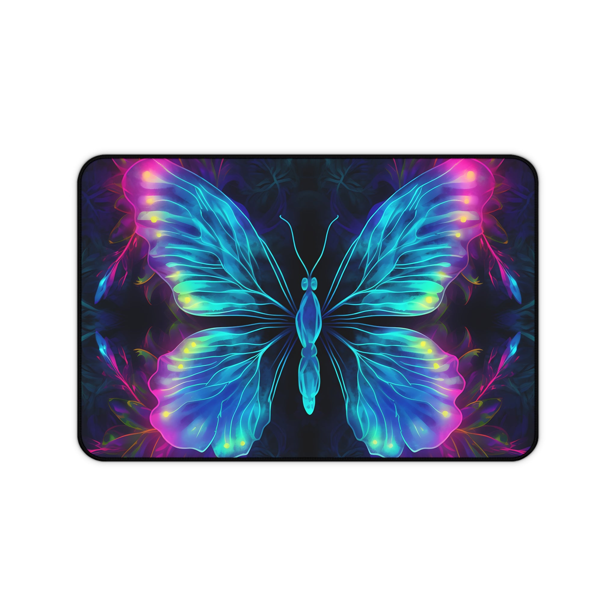 vibrant-blue-purple-butterfly-and-neon-mouse-pad-desk-pad-desk-accessories-office-decor-large-mousepad