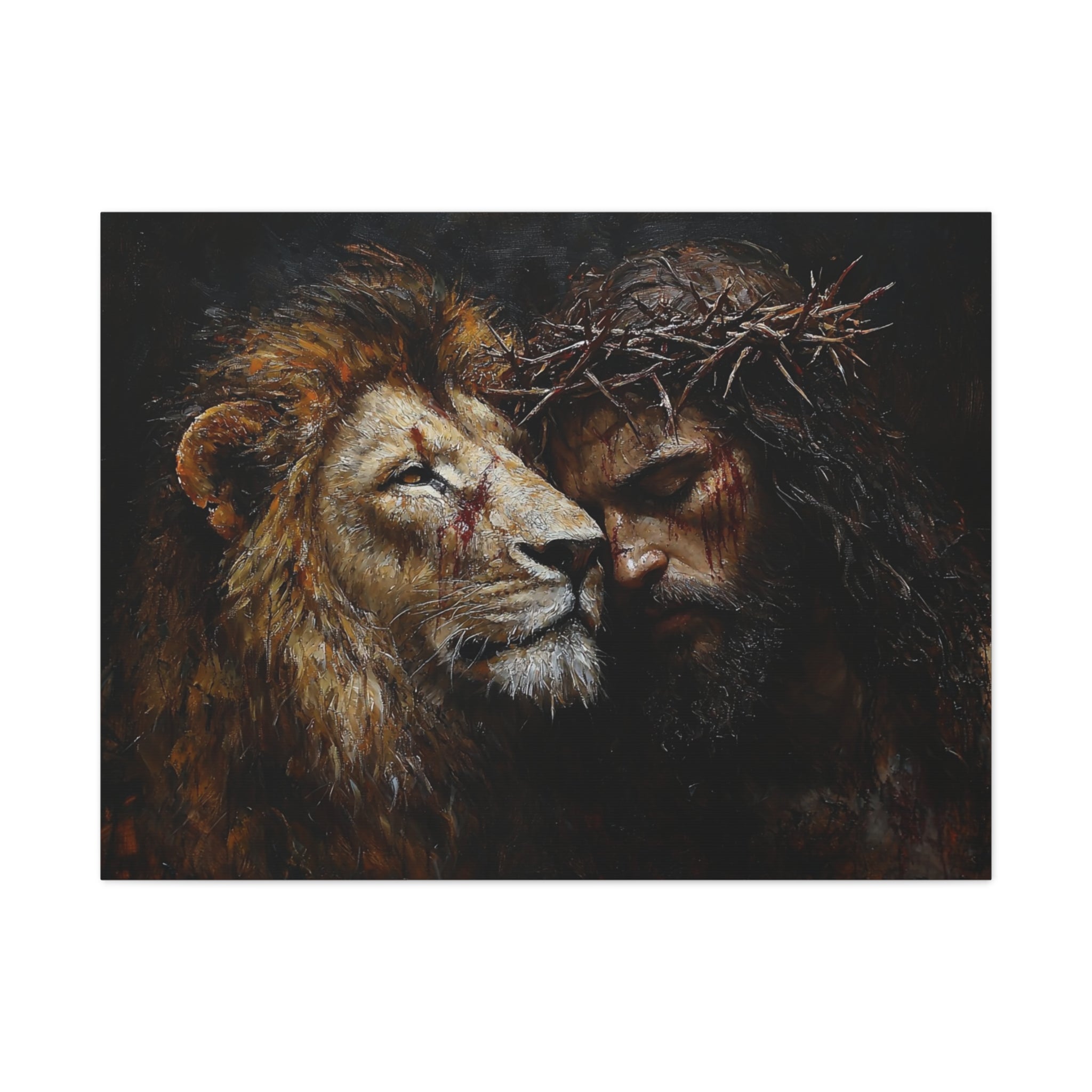 canvas-print-jesus-and-lion-wall-art-christian-home-decor-religious-wall-hanging-inspirational-artwork-gift-for-him-biblical-