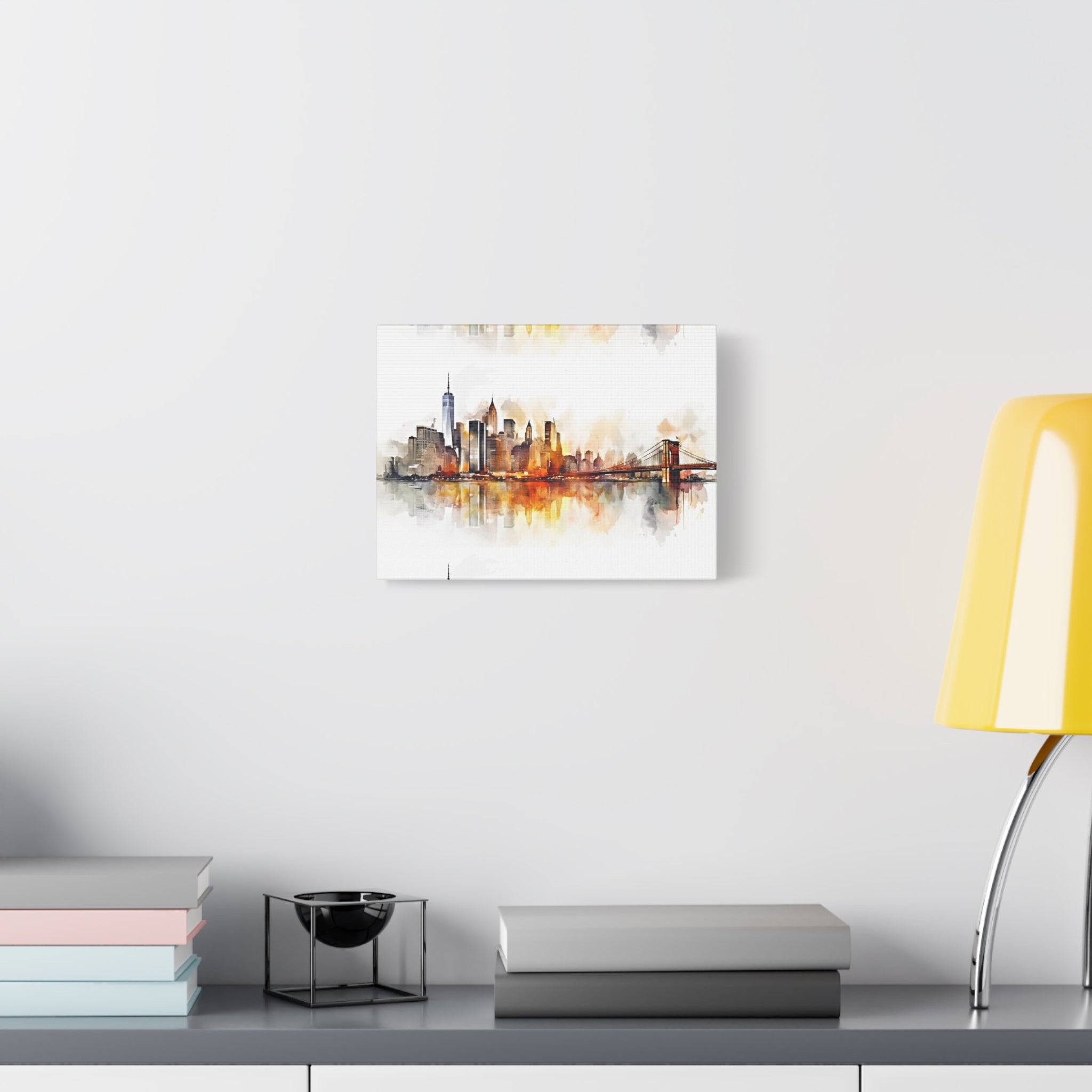 canvas-wall-art-print-watercolor-new-york-city-cityscape-home-decor-matte-stretched-alternative-nyc-wall-decor-urban-landscap