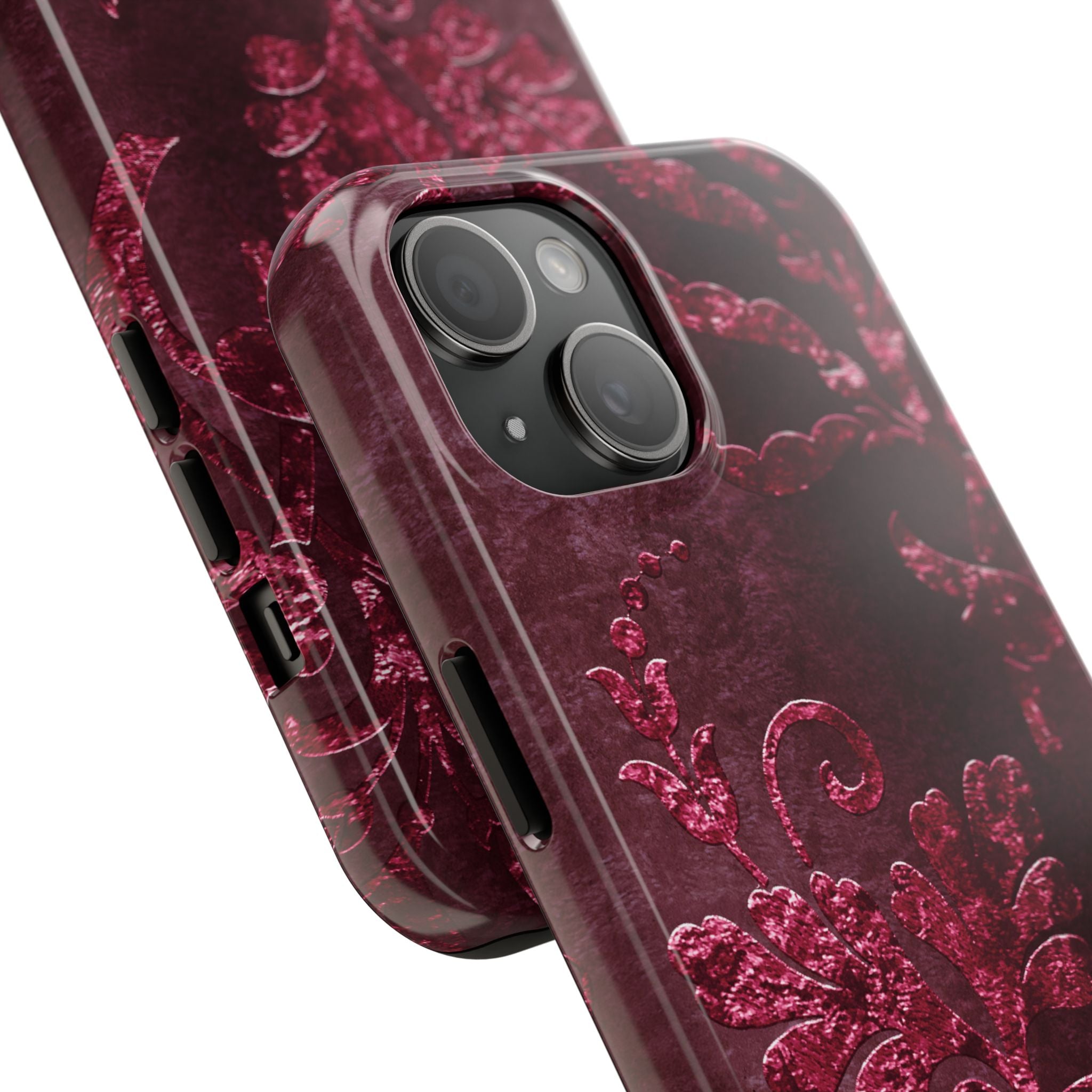 embossed-burgundy-velvet-tough-iphone-case-protective-iphone-cover-heavy-duty-iphone-case-rugged-phone-case-durable-smartphon