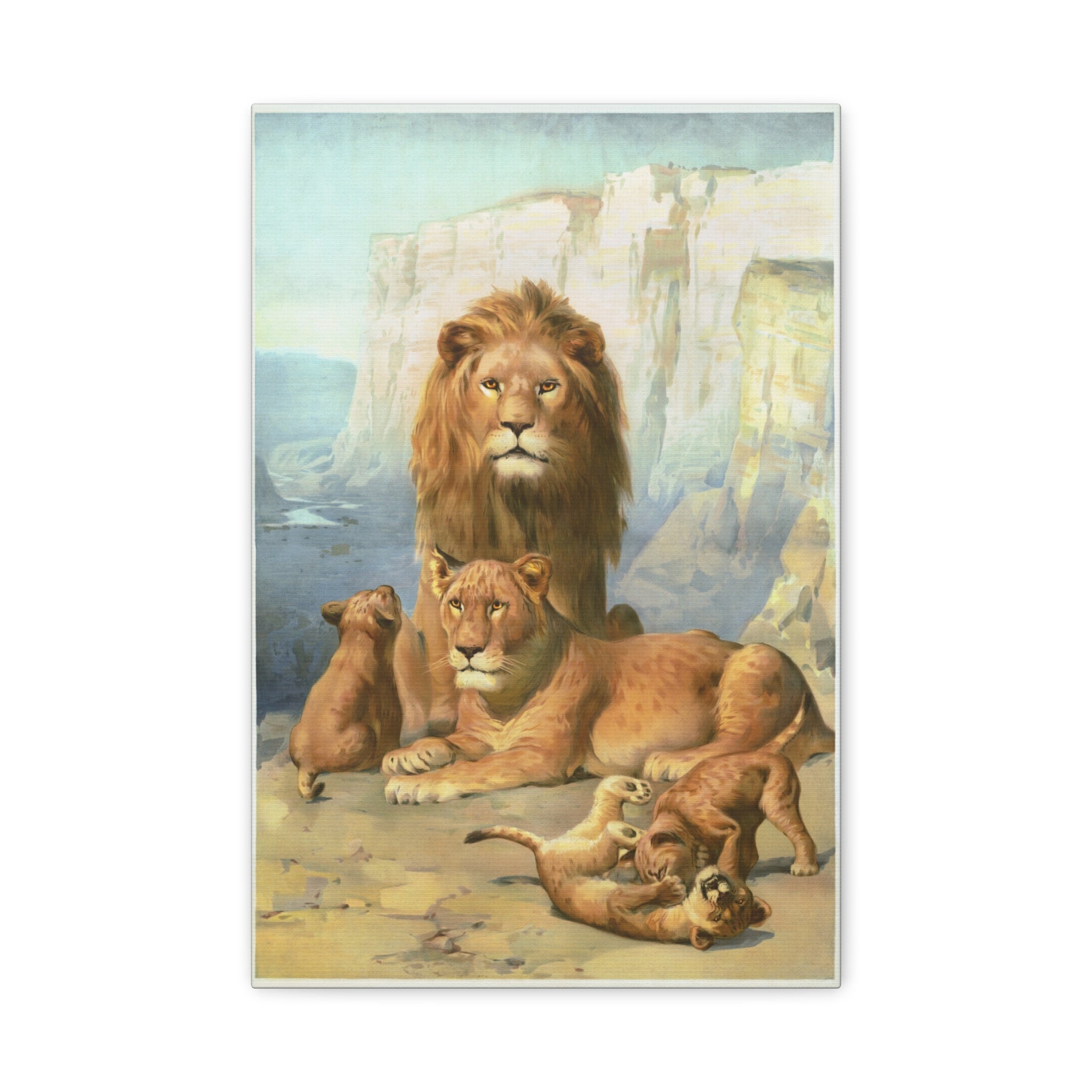 canvas-print-lion-family-canvas-wall-art-wildlife-home-decor-safari-animal-poster-jungle-nursery-art-african-wildlife-print-n