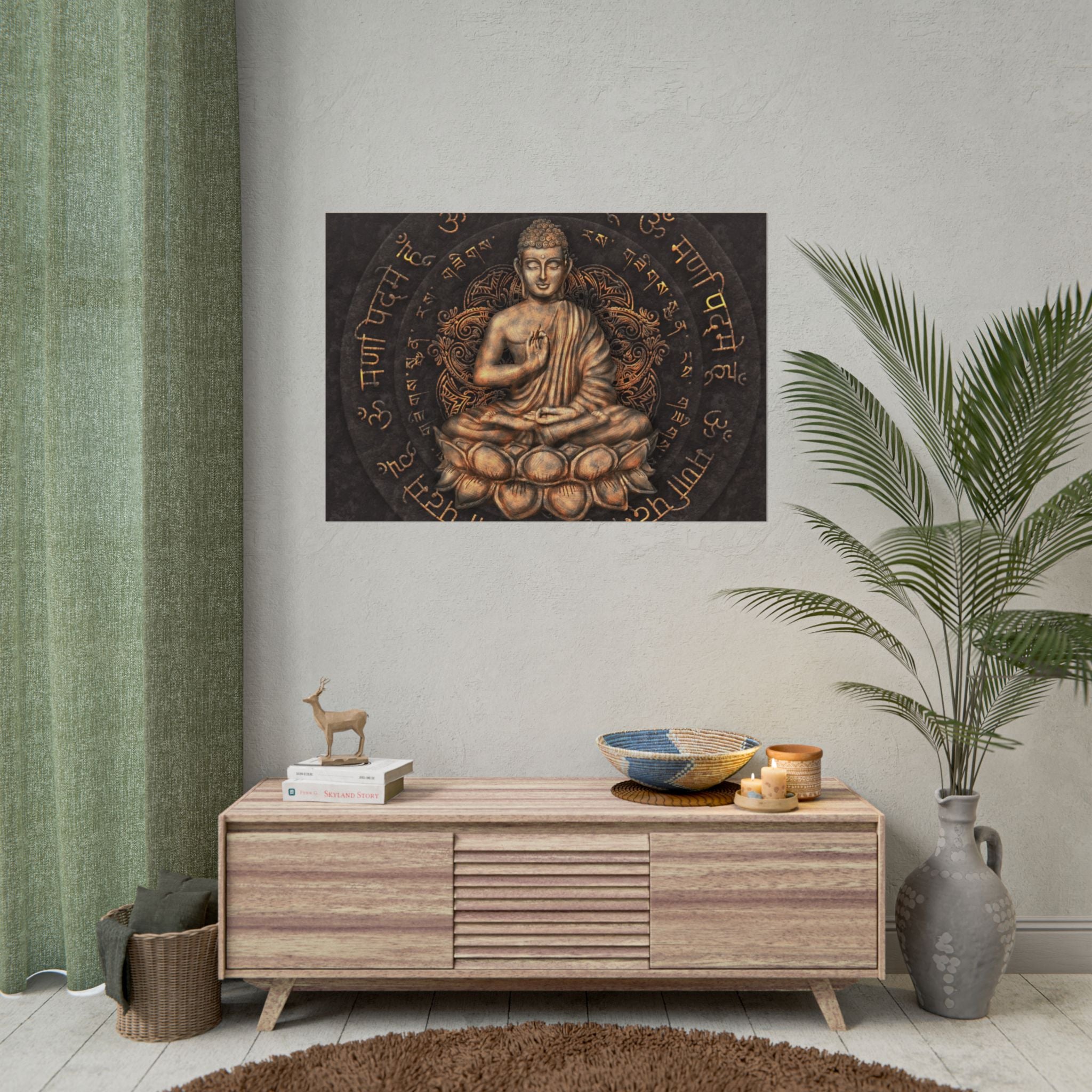 bronz-buddha-poster-print-wall-art-decor-zen-meditation-poster-serene-home-decor-spiritual-art-print-mindfulness-artwork