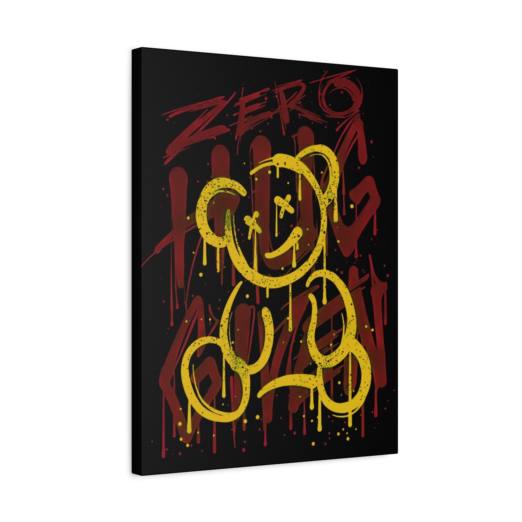 canvas-art-zero-hug-given-teddy-bear-print-graffiti-wall-art-fun-wall-art-moody-wall-art-canvas-print-canvas-wall-decor