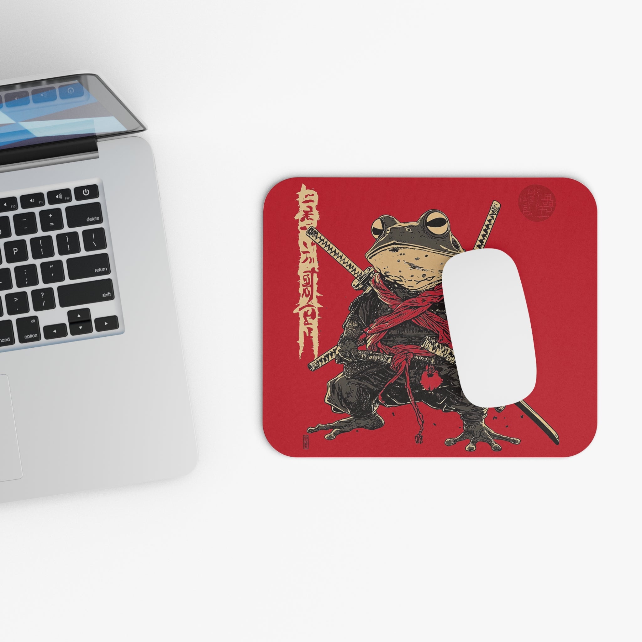 retro-vintage-ninja-frog-mouse-pad-red-sun-japanese-samurai-frog-design-ninja-warrior-red-small-mouse-pad