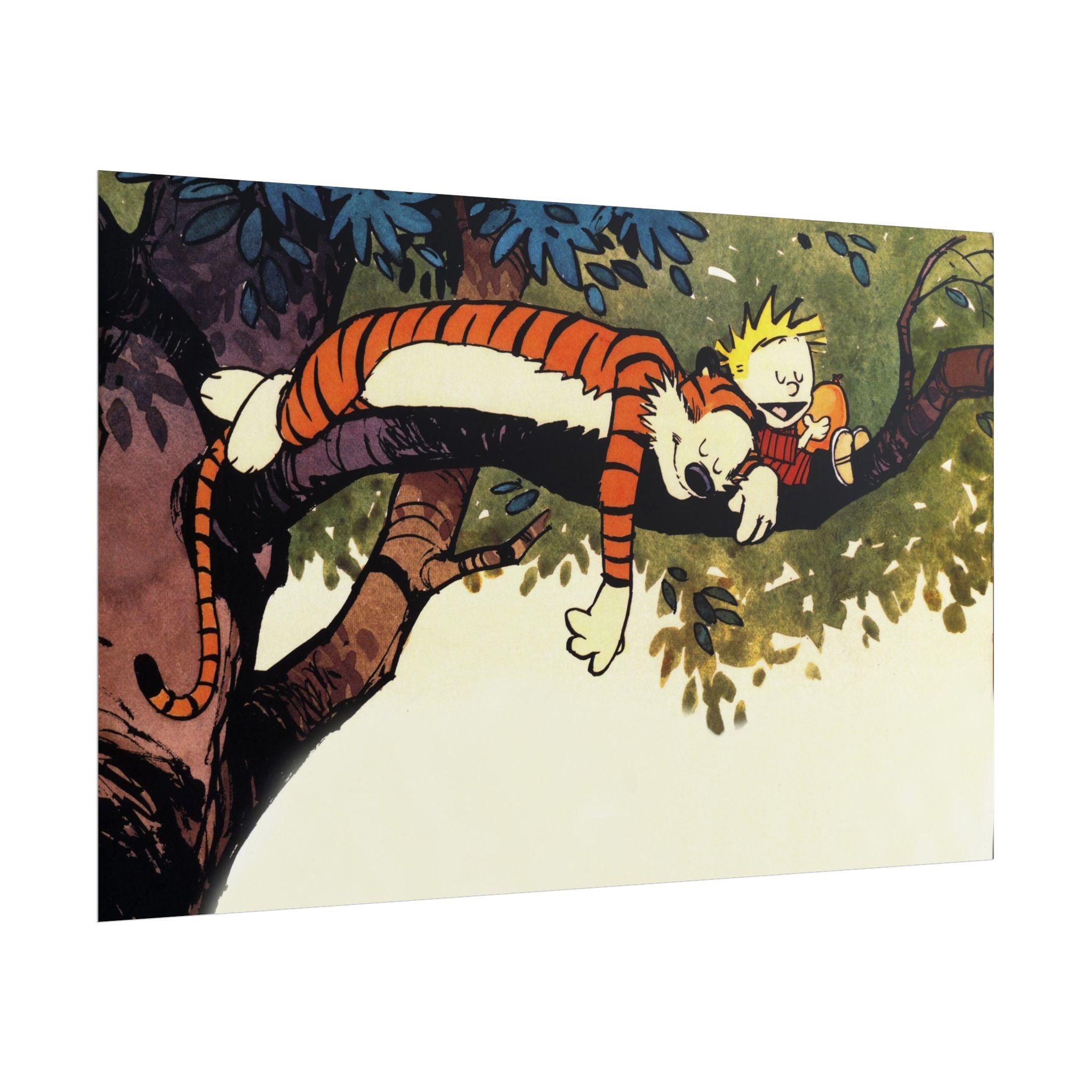 Calvin and Hobbes Poster Wall Art - Nostalgic Cartoon Wall Decor - Unique Birthday Gift for Fans - Timeless Comic Book Art
