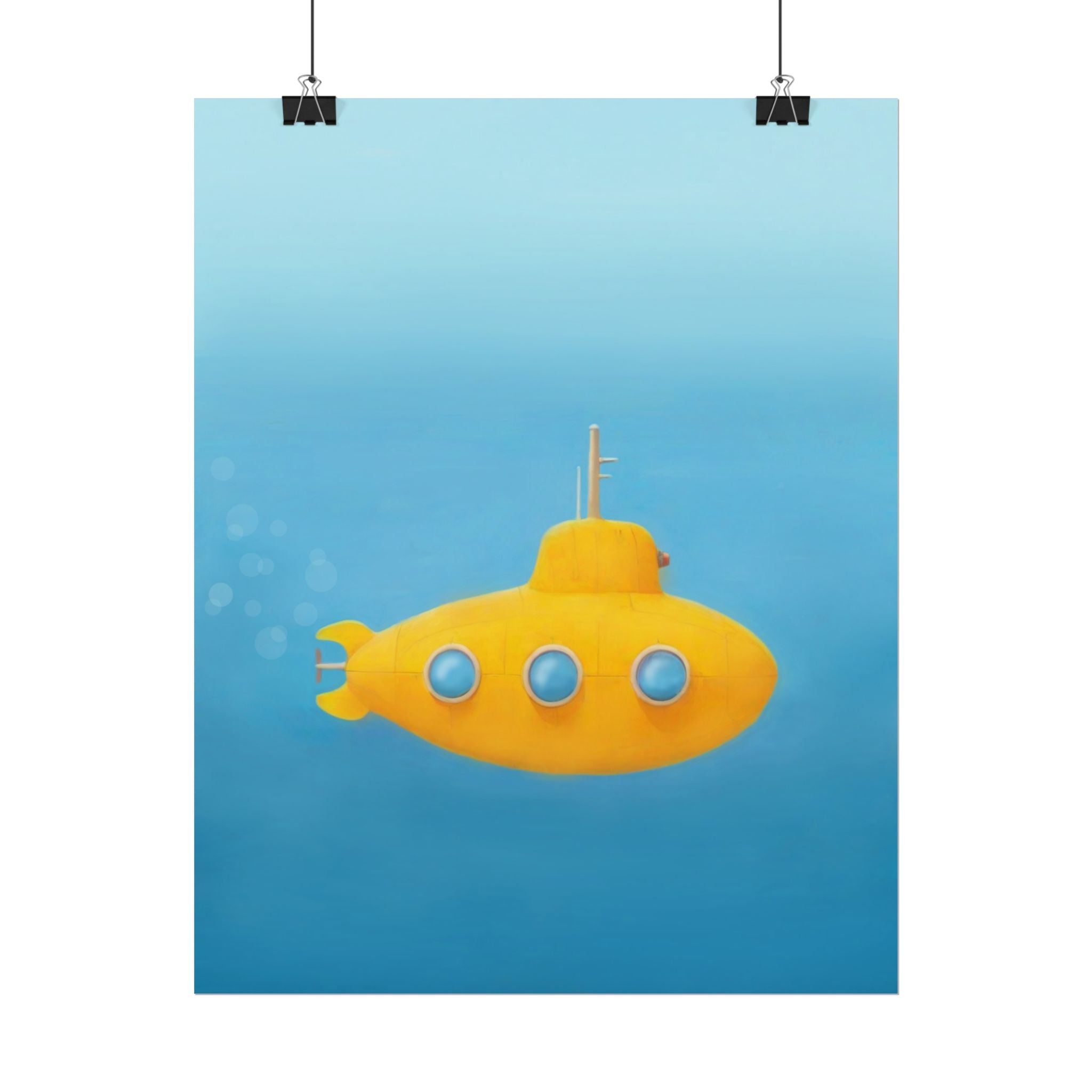 yellow-submarine-nursery-poster-art-fine-art-poster-wall-art-submarine-print-yellow-nursery-decor-gender-neutral-nursery