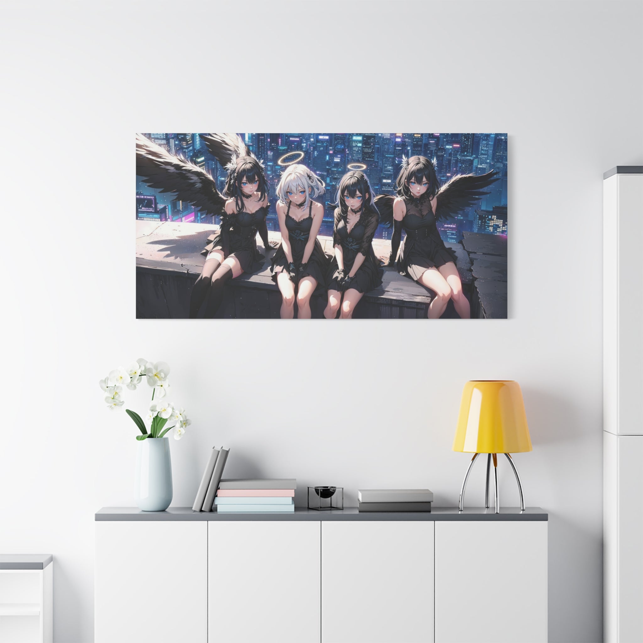 canvas-print-anime-angels-anime-lover-canvas-wall-art-matte-stretched-wall-art-beautiful-anime-girls-decor-anime-print-anime-
