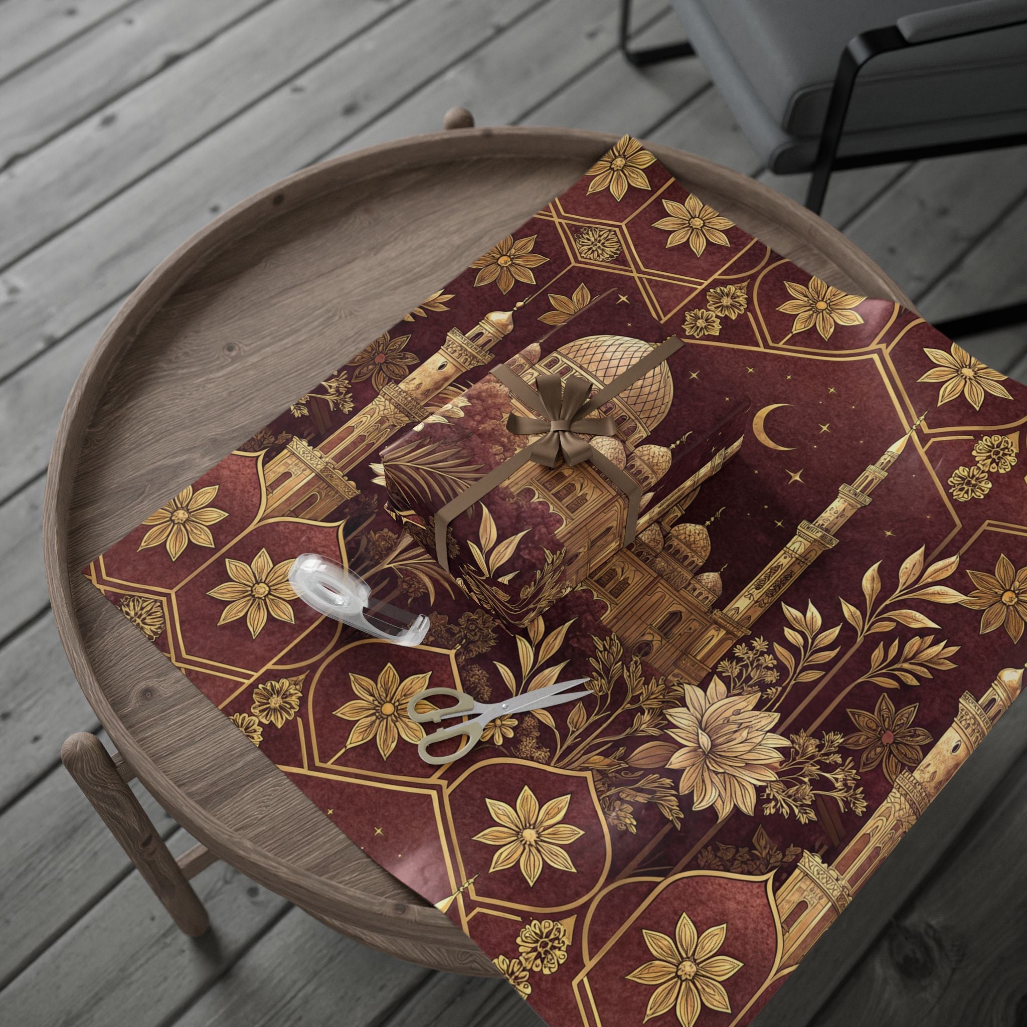 ramadan-night-wrapping-papers-islamic-celestial-gift-wrap-mosque-silhouette-eid-holiday-supplies-festive-present-packaging-re