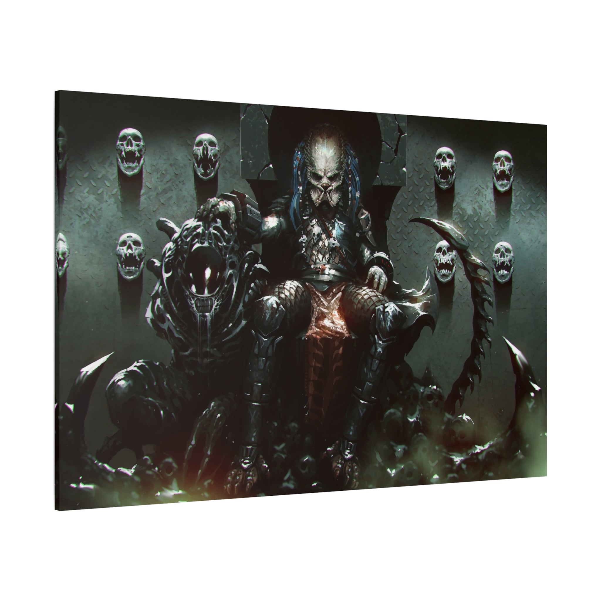 canvas-art-predator-alien-art-xenomorph-matte-canvas-print-stretched-wall-art-1-25-poster-sci-fi-home-decor-2