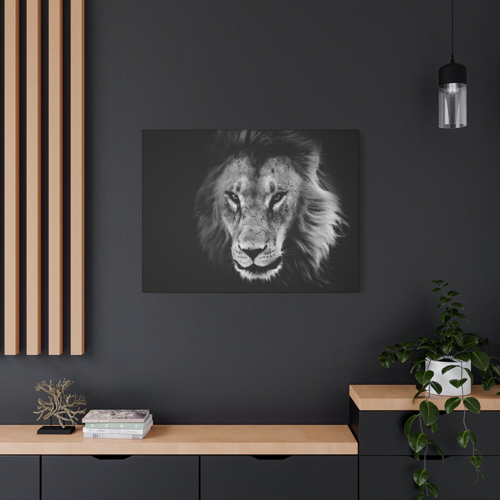 canvas-print-lion-wall-art-black-and-white-living-room-decor-matte-stretched-lion-poster-jungle-animal-art-print-wildlife-saf