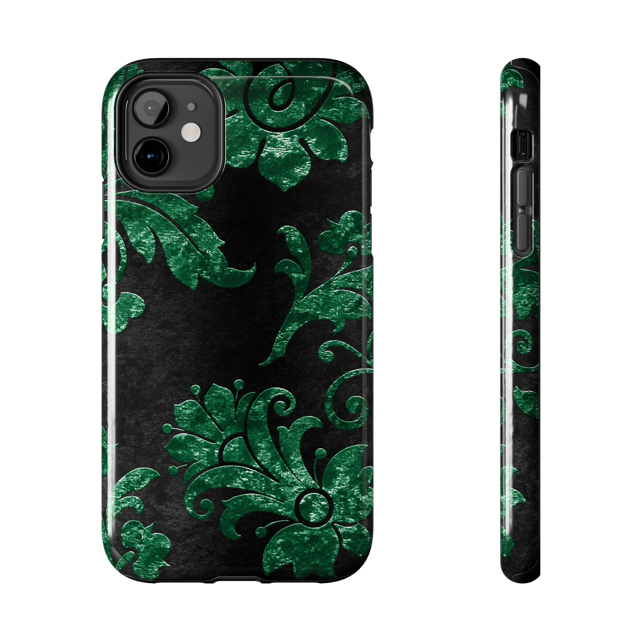 embossed-emerald-velvet-tough-iphone-case-protective-iphone-cover-heavy-duty-iphone-case-rugged-phone-case-durable-smartphone