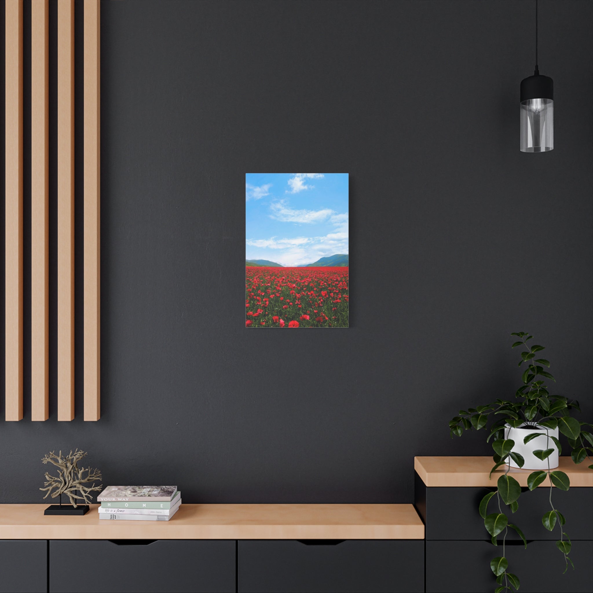 canvas-wall-art-red-poppy-flower-print-spring-floral-decor-matte-stretched-1-25-inch-home-office-decoration