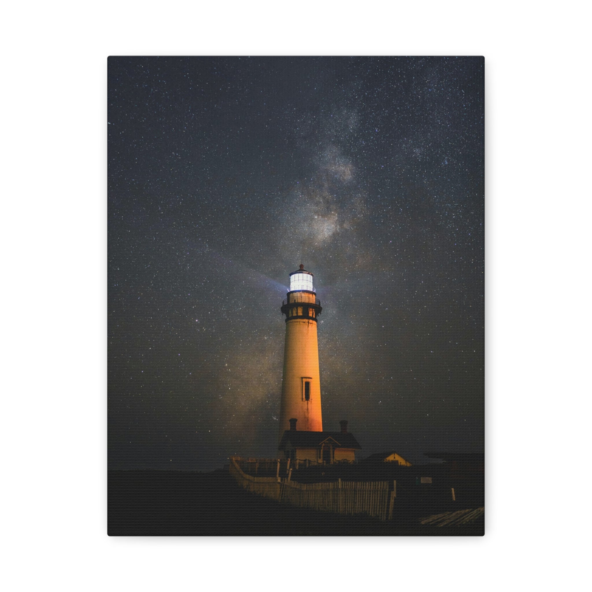 canvas-print-lighthouse-on-rock-matte-canvas-stretched-1-25-inch-coastal-wall-art-nautical-decor-beach-house-decoration-seasi