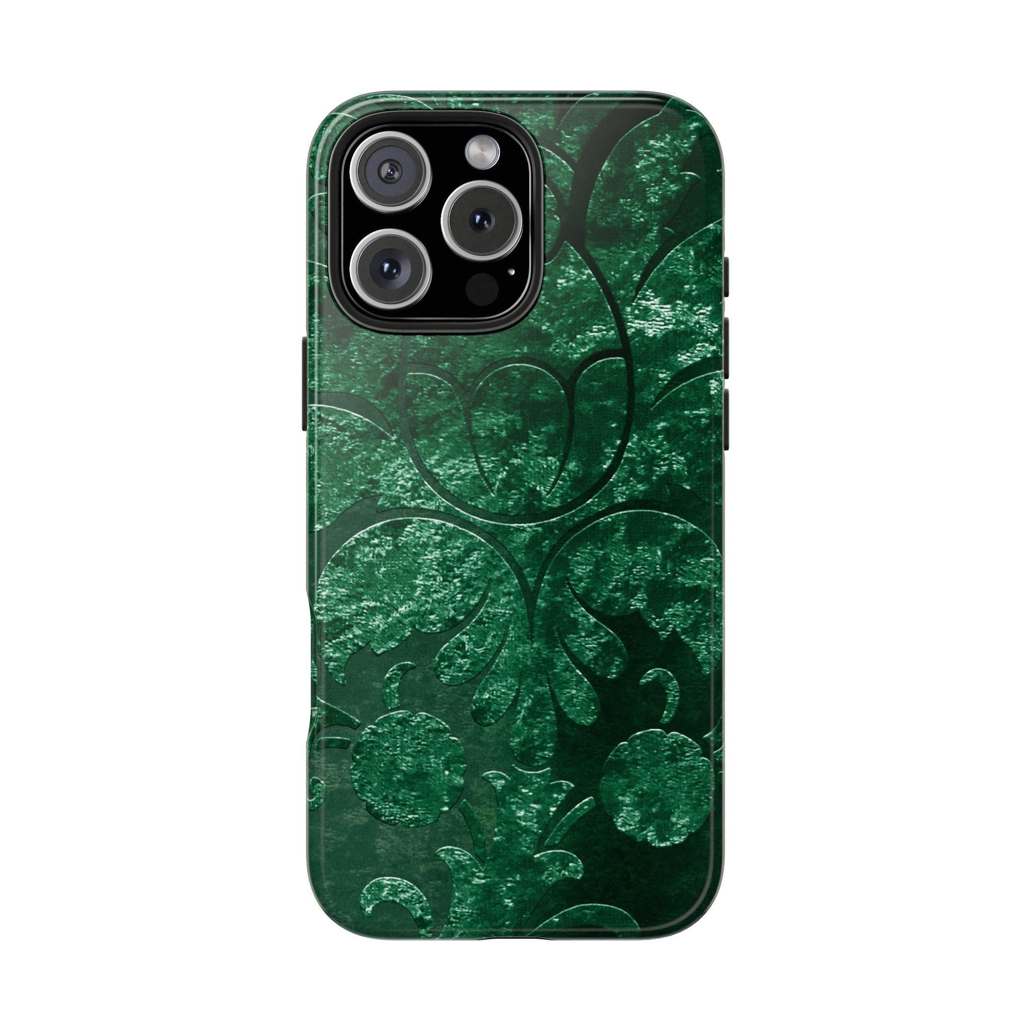 embossed-emerald-velvet-tough-iphone-case-protective-iphone-cover-heavy-duty-iphone-case-rugged-phone-case-durable-smartphone