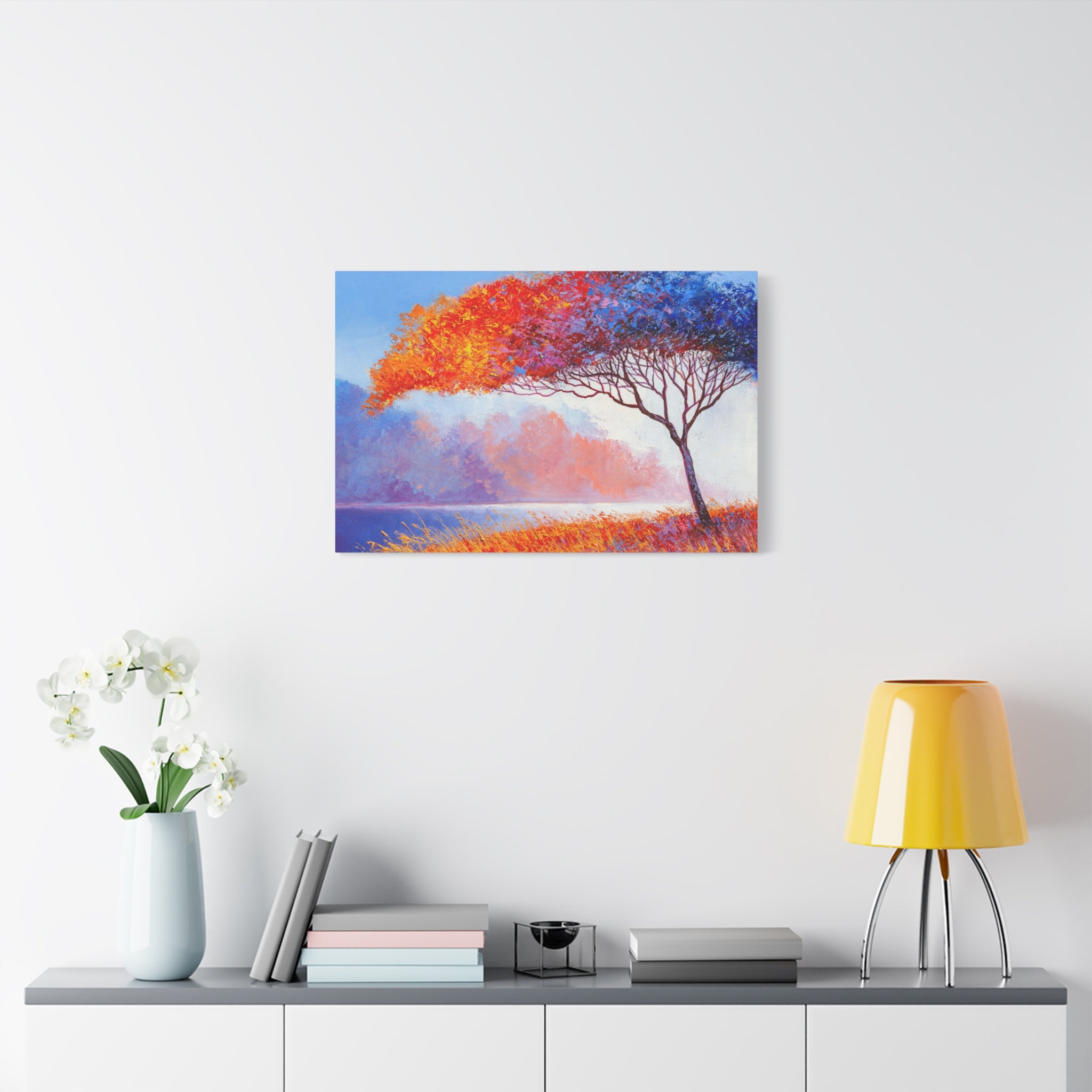 canvas-wall-art-fall-floral-brush-effect-tree-print-stretched-matte-canvas-home-decor-autumn-decor-gift-for-nature-lovers