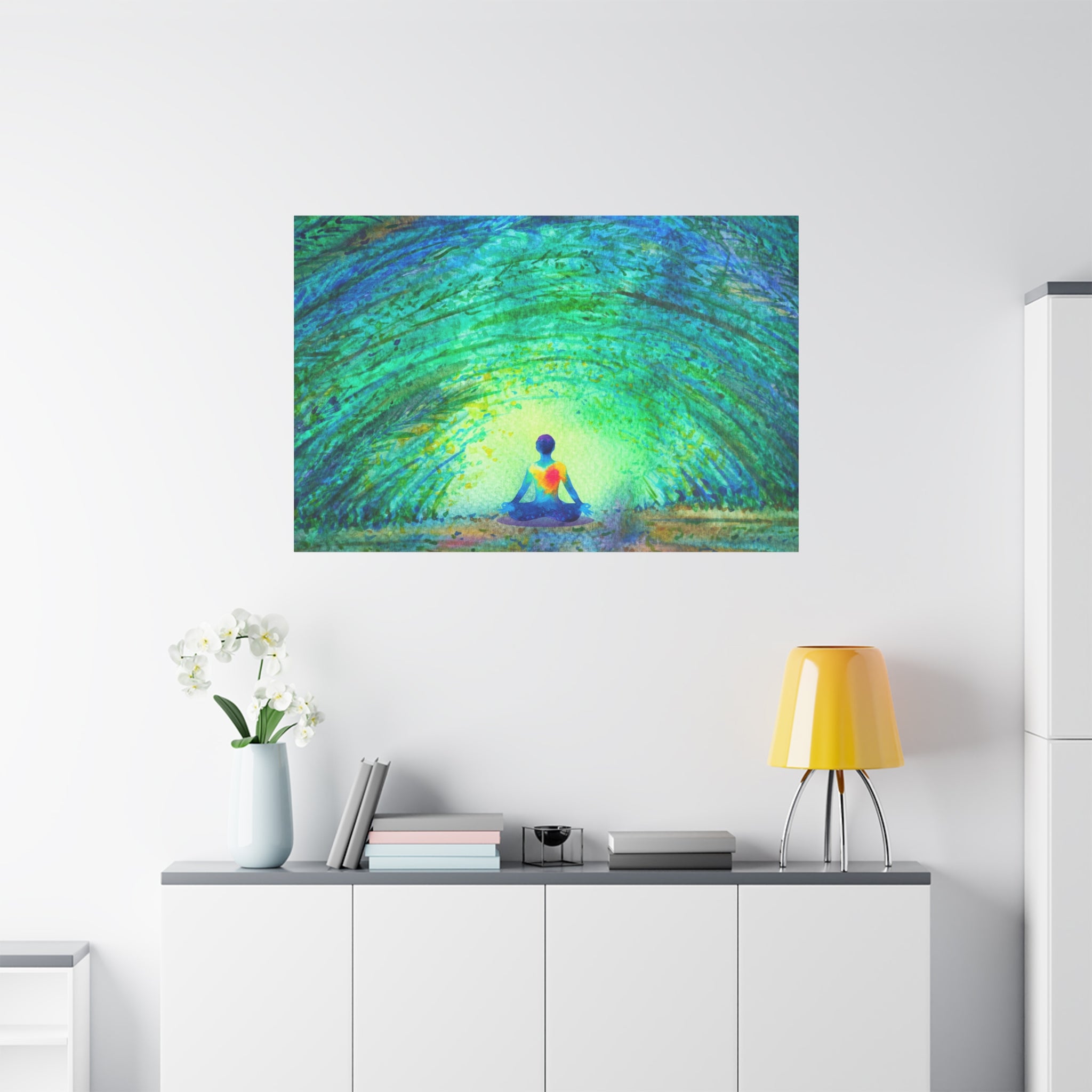 canvas-wall-art-yoga-nature-peace-home-decor-meditation-gift-mindfulness-painting-zen-retreat-print-living-room-decor