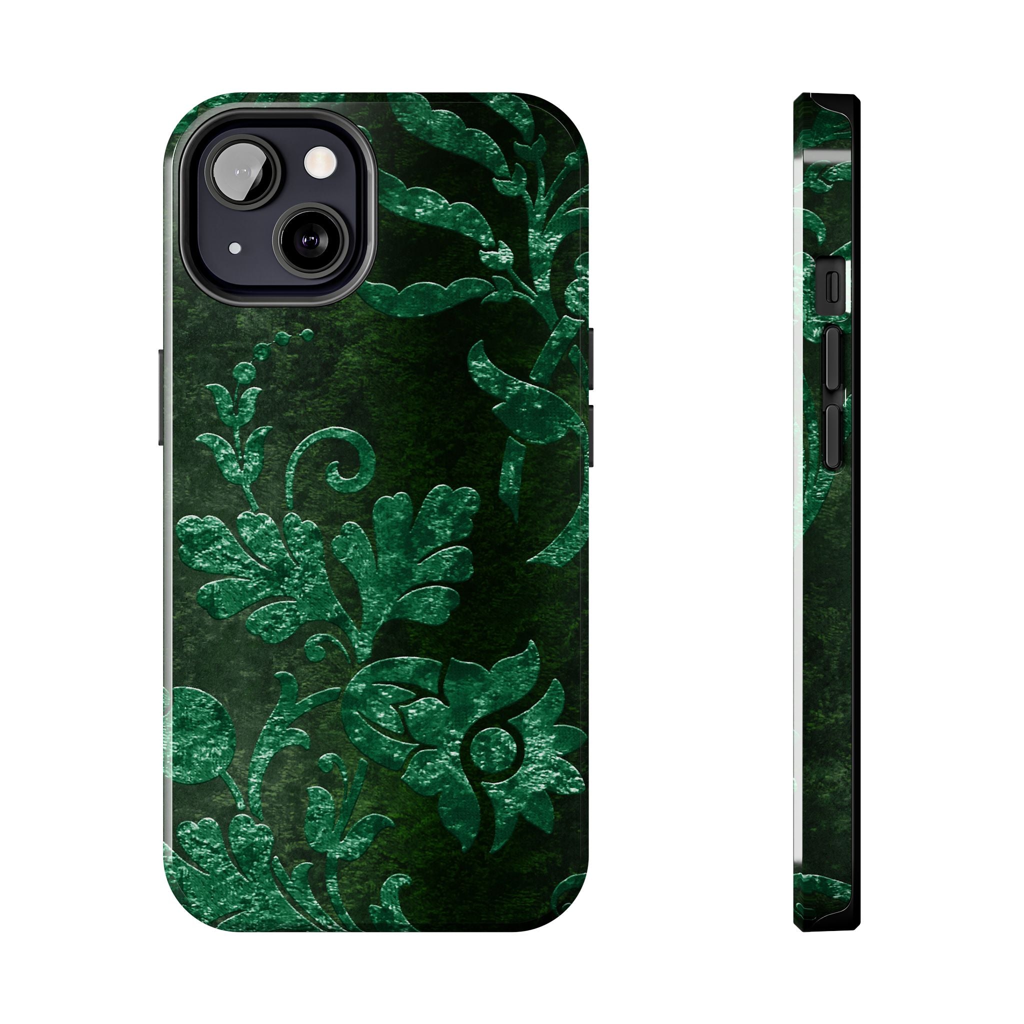 embossed-emerald-velvet-tough-phone-case-protective-iphone-cover-heavy-duty-phone-case-rugged-phone-case-durable-smartphone-c