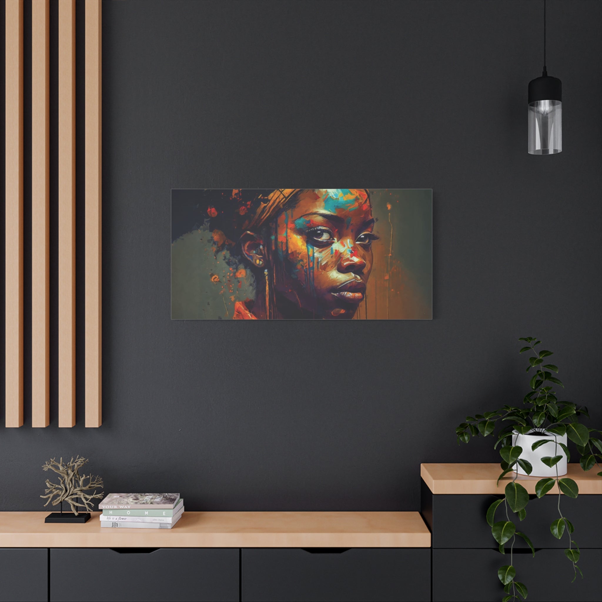 canvas-wall-art-african-women-art-matte-canvas-print-stretched-african-decor-african-wall-artwork-tribal-wall-decor-afrocentr