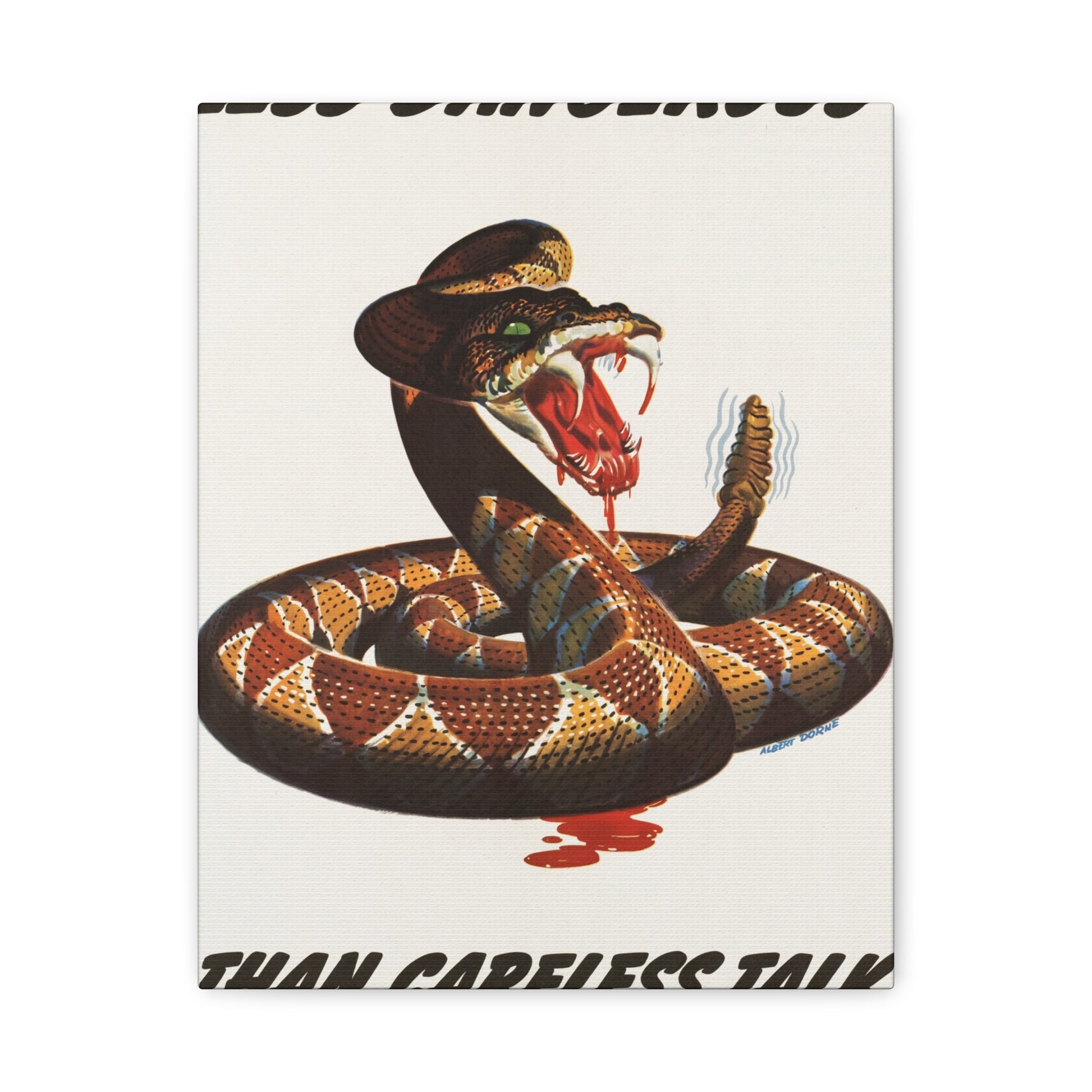 canvas-print-cobra-motivational-art-matte-finish-stretched-wall-art-less-dangerous-than-careless-talk-home-decor