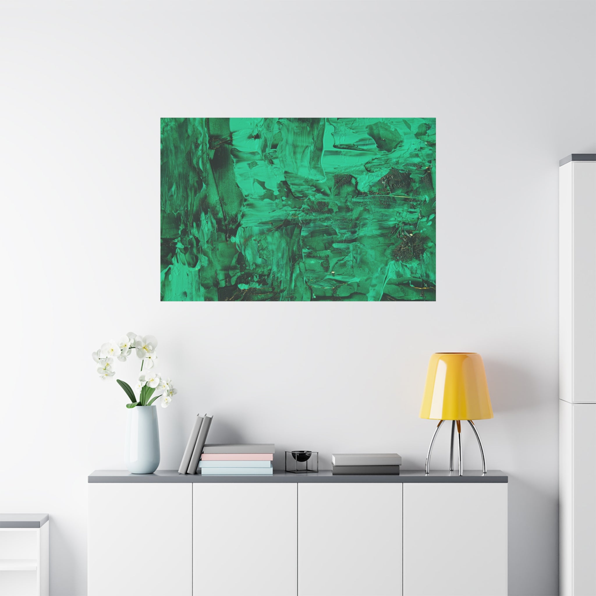 canvas-print-abstract-green-painting-wall-art-home-decor-office-decor-green-canvas-bedroom-gallery-wrap-modern-art-green-prin