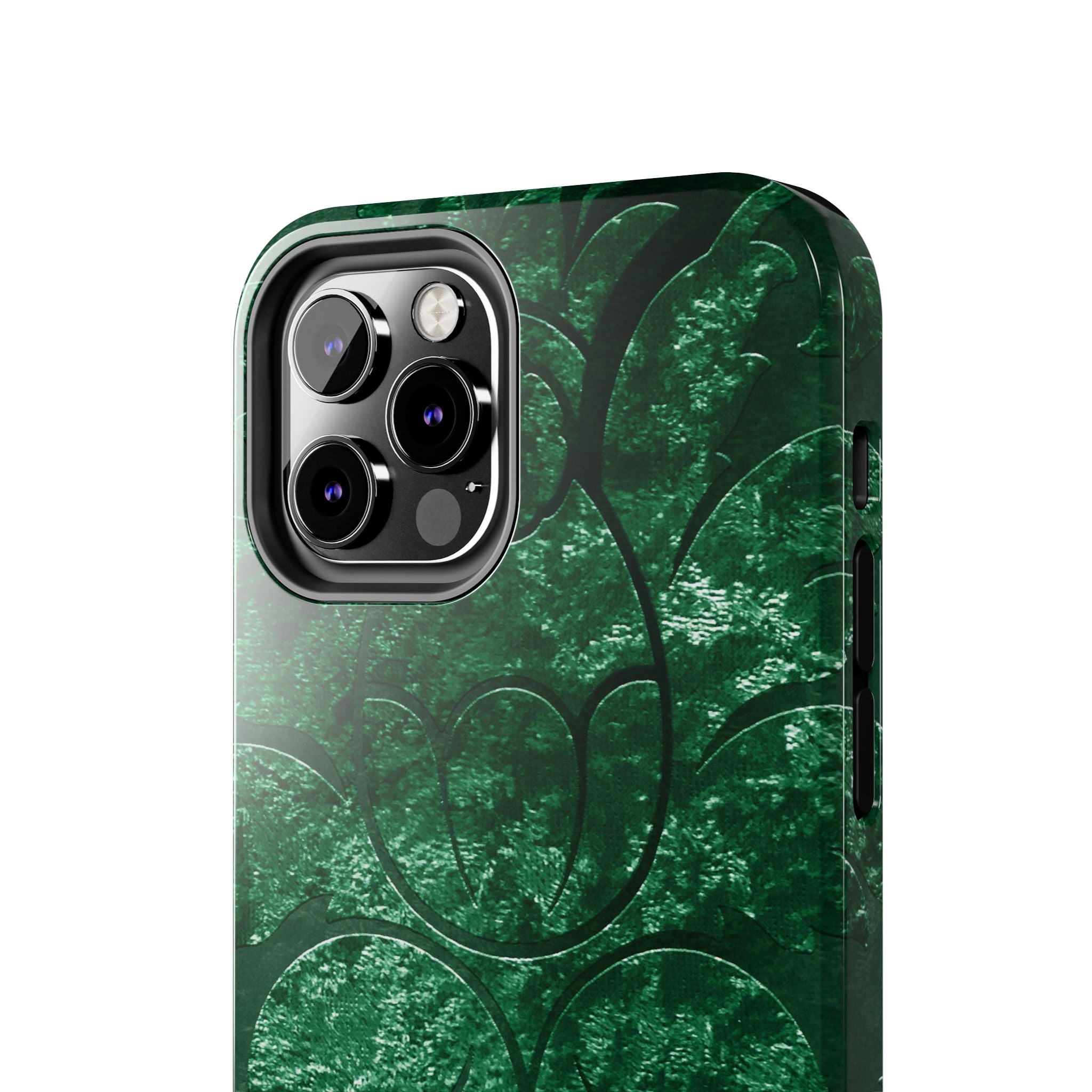 embossed-emerald-velvet-tough-iphone-case-protective-iphone-cover-heavy-duty-iphone-case-rugged-phone-case-durable-smartphone