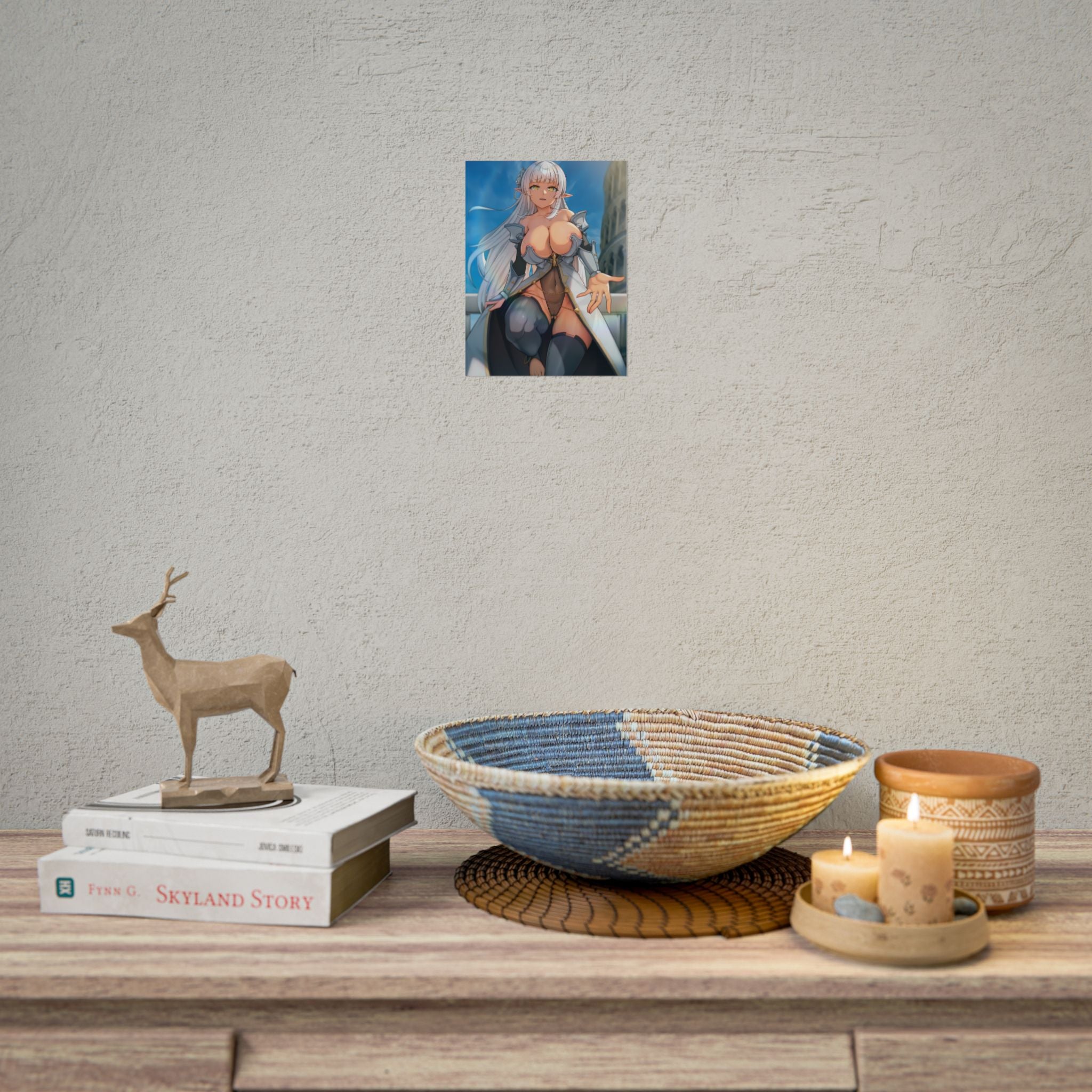 anime-elf-girl-rolled-posters-fantasy-art-print-wall-decor-poster-artwork-bedroom-decoration-gift-for-anime-lovers-anime-post