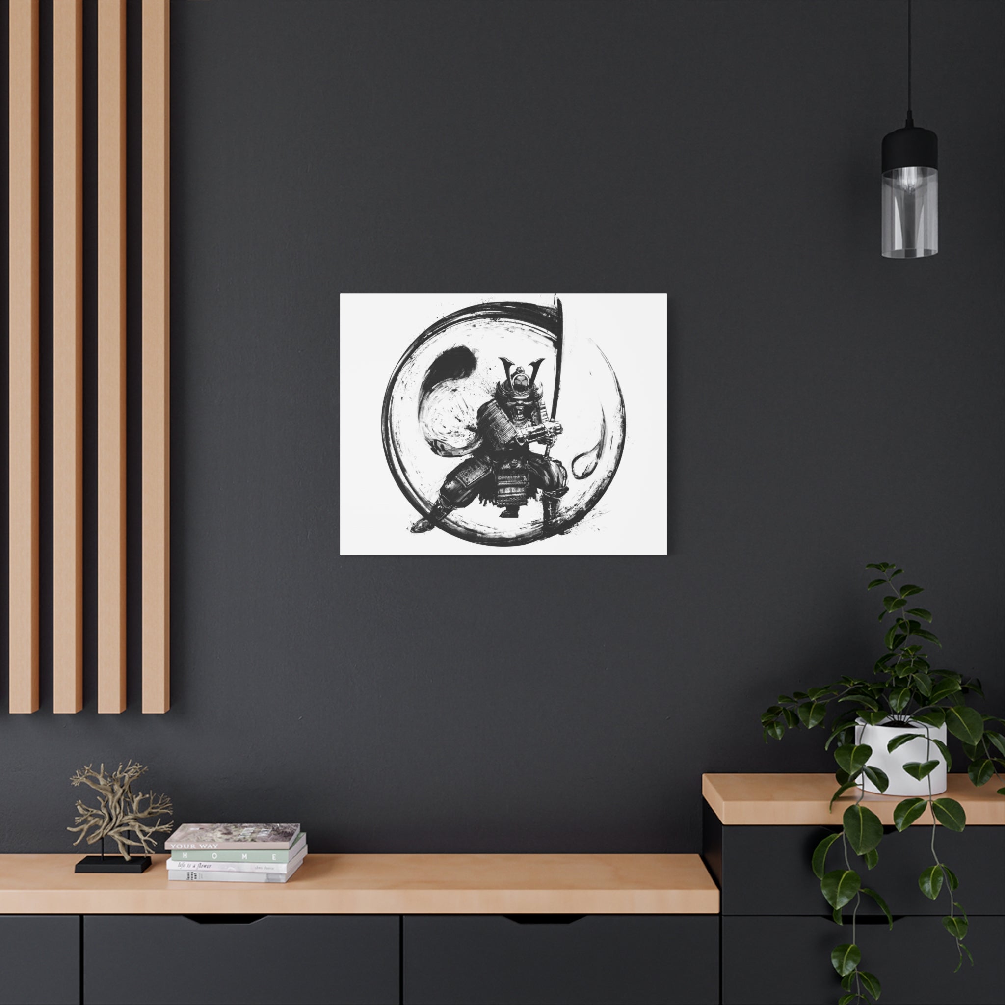 canvas-wall-art-japanese-samurai-ying-yang-katana-oni-mask-black-and-white-home-decor-zen-wall-hanging-asian-art-samurai-swor