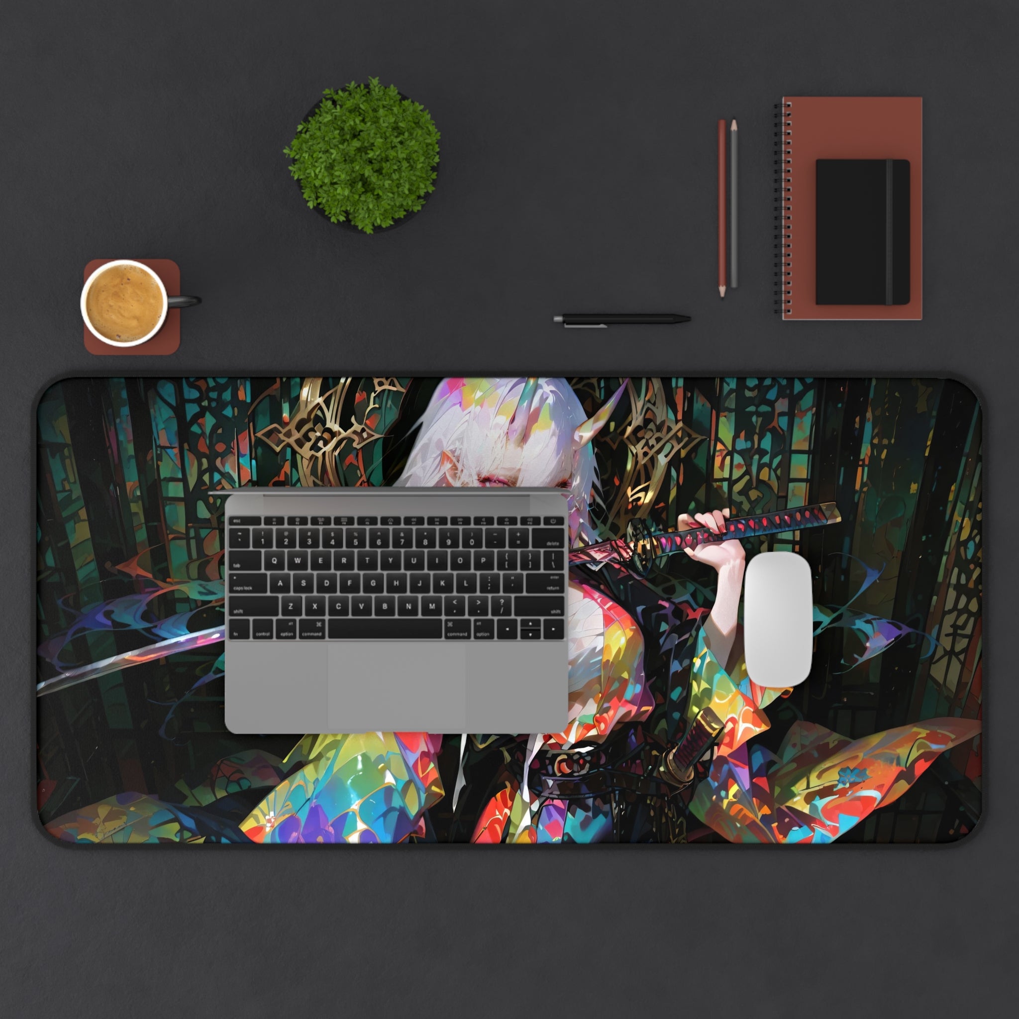 anime-demon-samurai-girl-warrior-mouse-pad-japanese-katana-white-hair-samurai-warrior-desk-mat-japanese-anime-girl-samurai-de