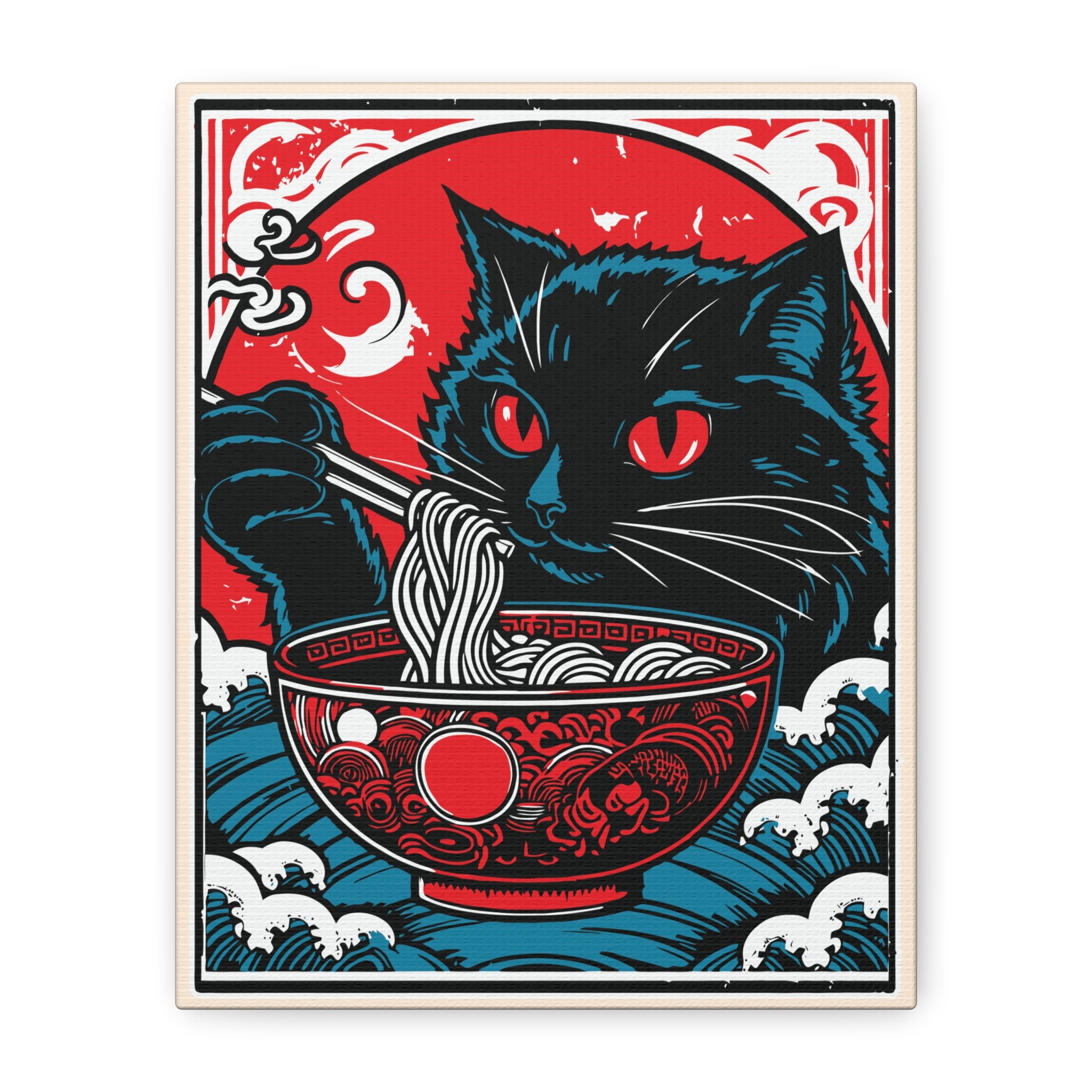 canvas-print-cat-eating-ramen-noodle-retro-japanese-decor-wall-art-living-room-decoration-matte-stretched-home-decor-cute