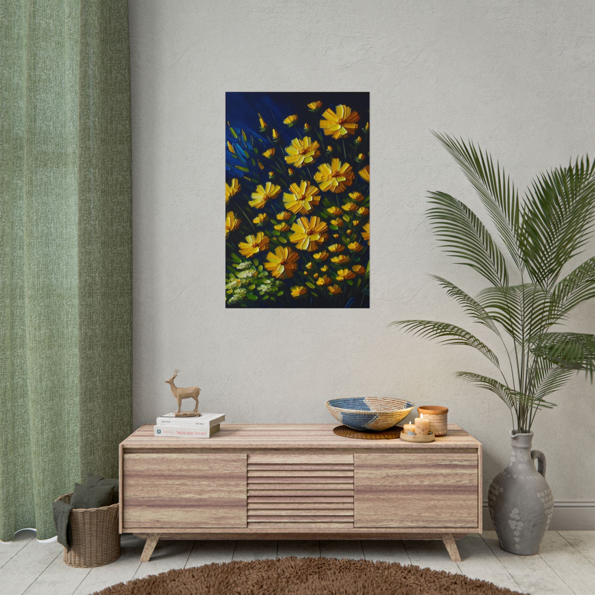 yellow-wildflowers-fine-art-poster-print-impasto-oil-painting-look-poster-wall-art-home-decor-floral-print-gift-for-nature-lo